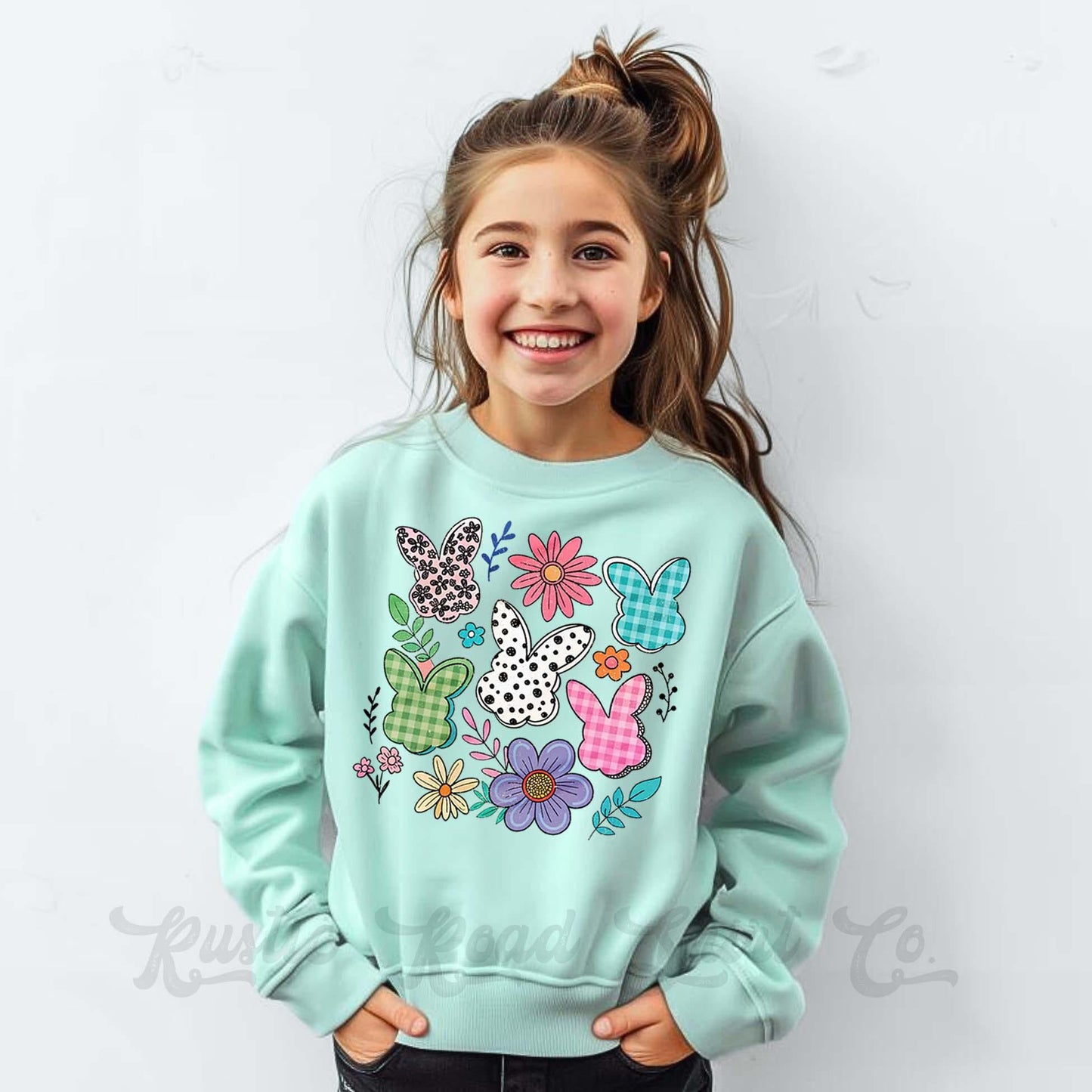 Easter Sweatshirt, Girls Easter Sweater, Toddler Easter Outfit, Easter Basket Gift 66