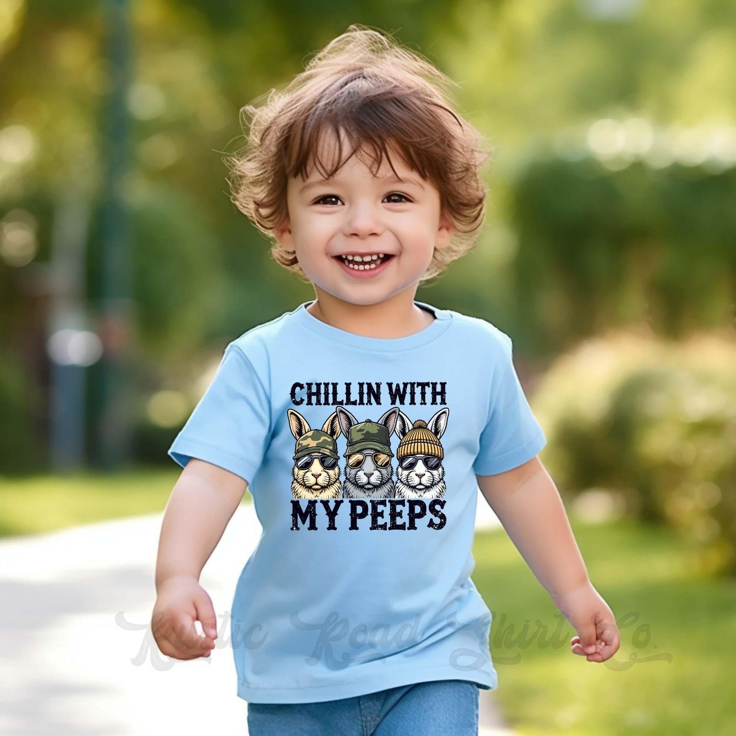 Boys Easter Shirt, Chillin With My Peeps Shirt, Toddler Easter Outfit, Easter Basket Gift 234
