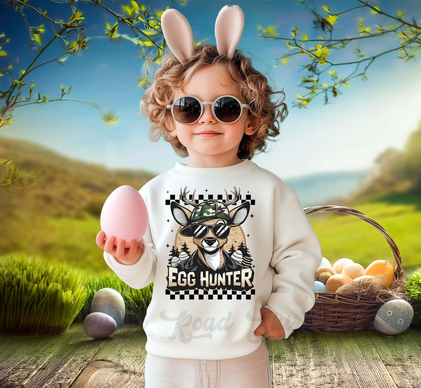 Easter Sweatshirt, Egg Hunter Sweatshirt, Boys Easter Sweater, Toddler Easter Outfit, Easter Basket Gift 57