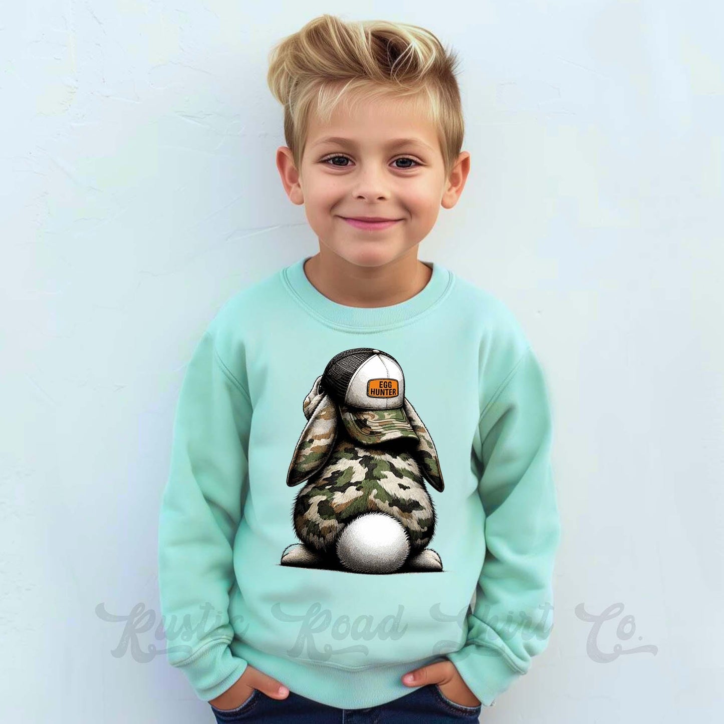 Easter Sweatshirt, Egg Hunter Sweatshirt, Boys Easter Sweater, Toddler Easter Outfit, Easter Basket Gift 55