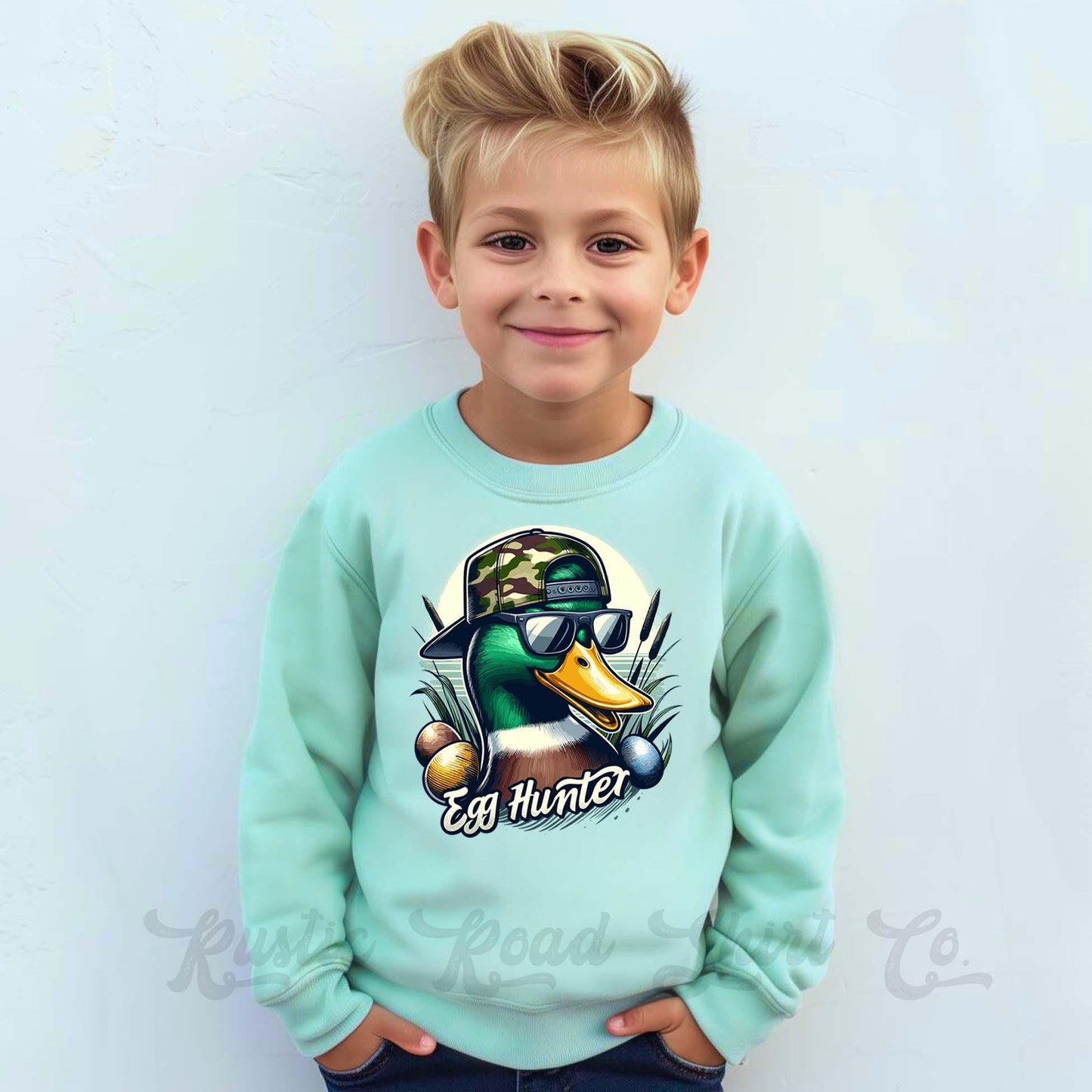 Easter Sweatshirt, Egg Hunter Sweatshirt, Boys Easter Sweater, Toddler Easter Outfit, Easter Basket Gift 54