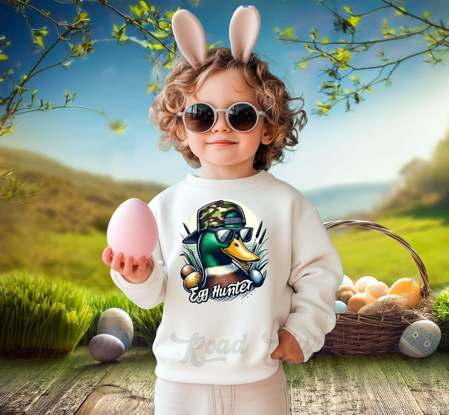 Easter Sweatshirt, Egg Hunter Sweatshirt, Boys Easter Sweater, Toddler Easter Outfit, Easter Basket Gift 54