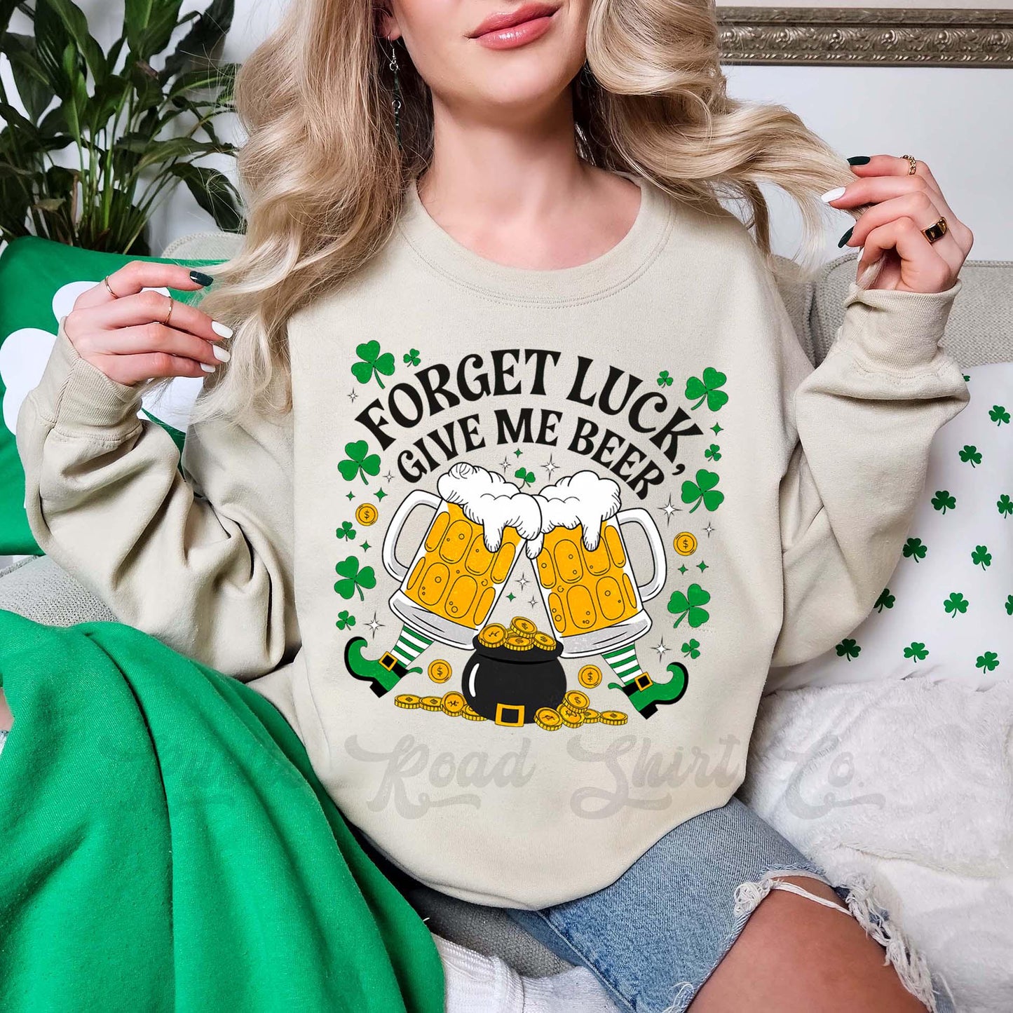 St Patricks Day Sweatshirt, Lucky Drinking Sweatshirt, Beer St Patricks Day Sweatshirt, Irish Womens Sweatshirt