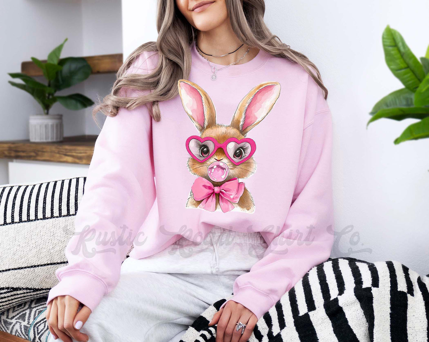 Easter Sweatshirt, Bunny Sweatshirt, Women’s Easter Sweater, Easter Teacher Sweatshirt, 159