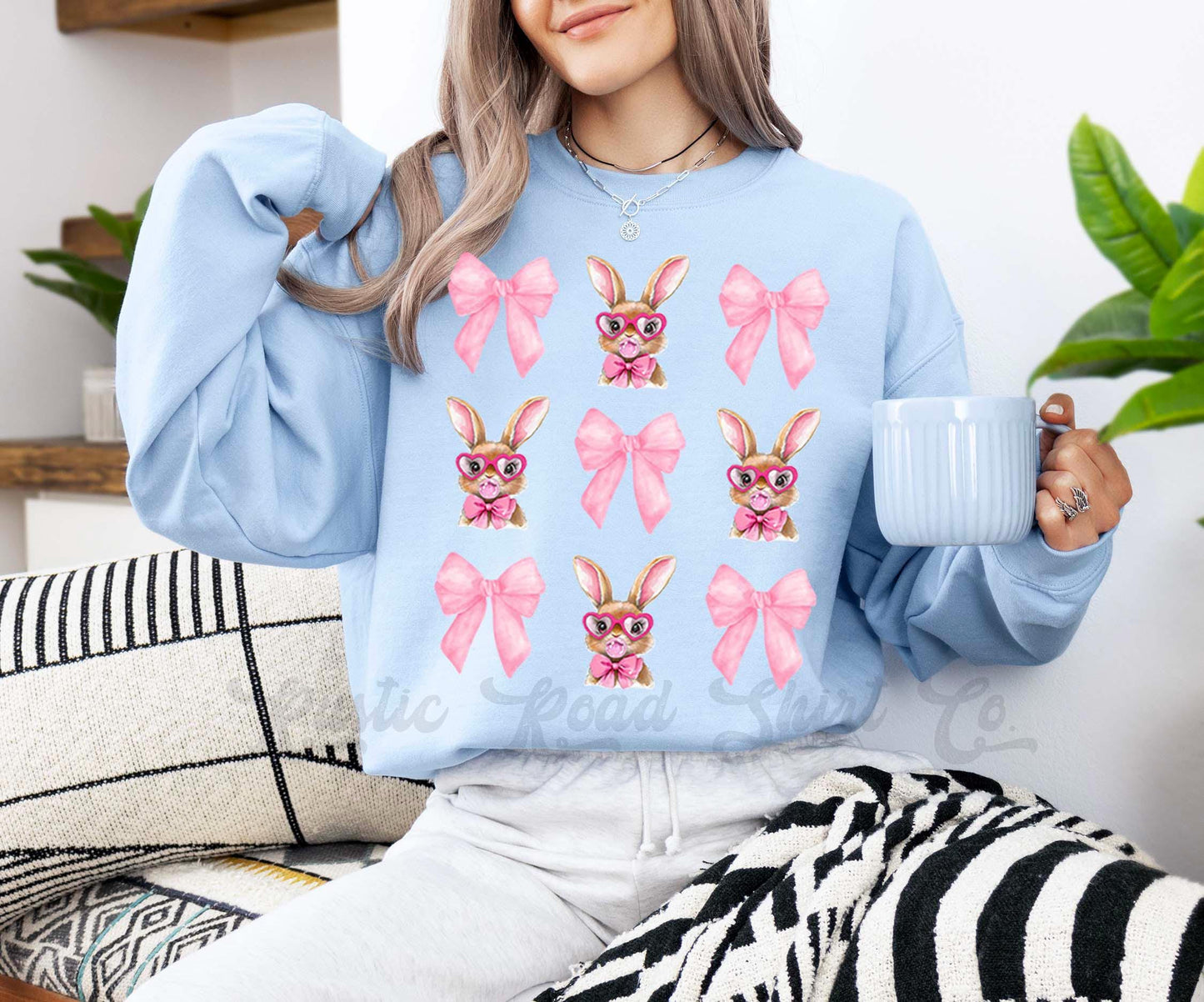 Easter Sweatshirt, Coquette Sweatshirt, Women’s Easter Sweater, Easter Teacher Sweatshirt, 170
