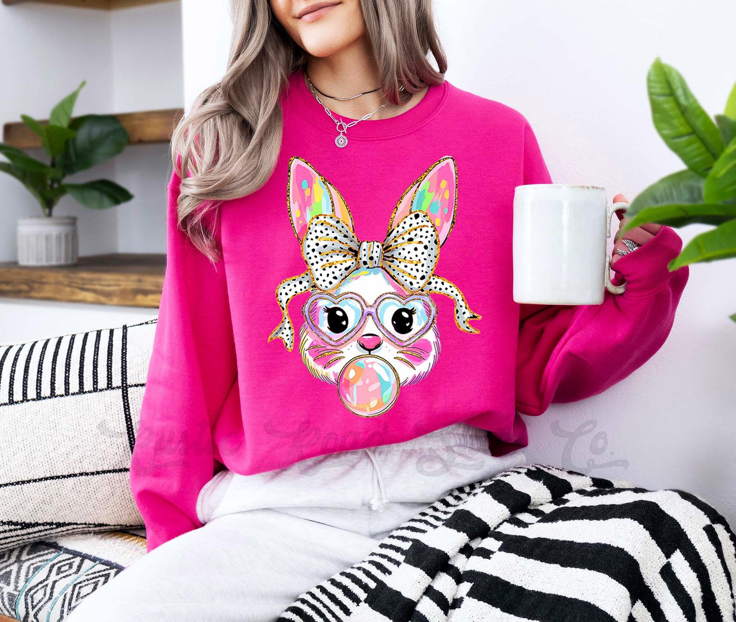 Easter Sweatshirt, Easter Bunny Sweatshirt, Women’s Easter Sweater, Easter Teacher Sweatshirt, 226