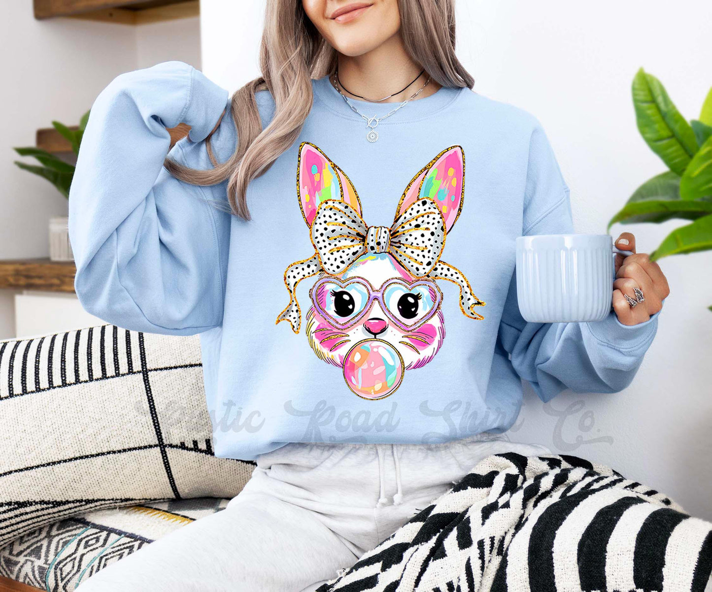 Easter Sweatshirt, Easter Bunny Sweatshirt, Women’s Easter Sweater, Easter Teacher Sweatshirt, 226