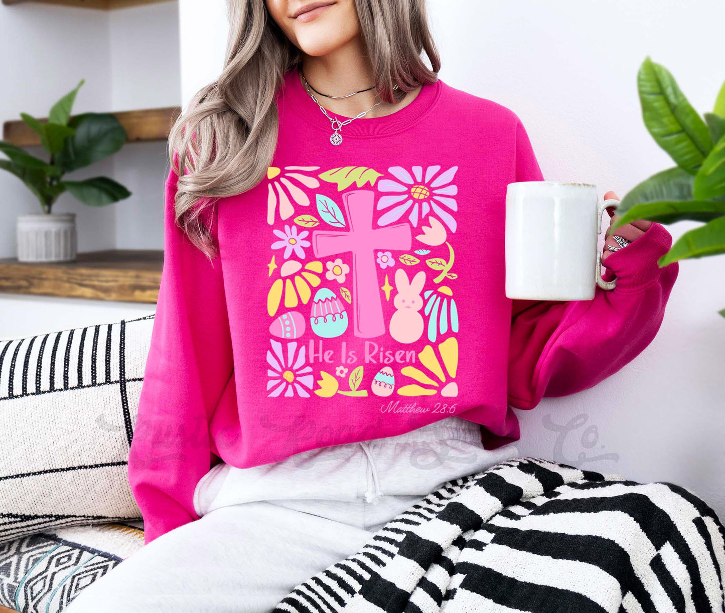 Easter Sweatshirt, Christian Sweatshirt, Women’s Easter Sweater, Easter Teacher Sweatshirt, 162