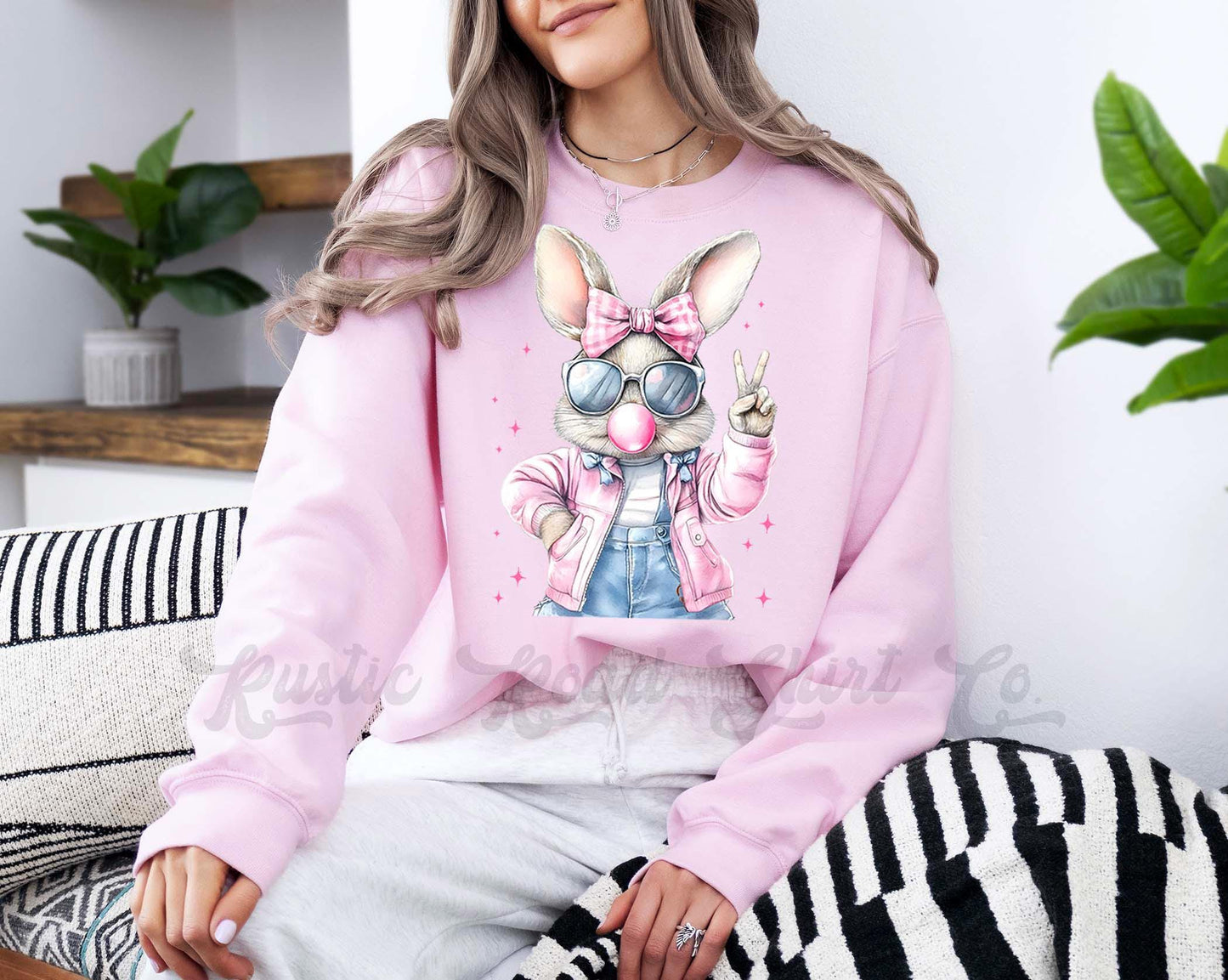 Easter Sweatshirt, Easter Bunny Sweatshirt, Women’s Easter Sweater, Easter Teacher Sweatshirt, 177