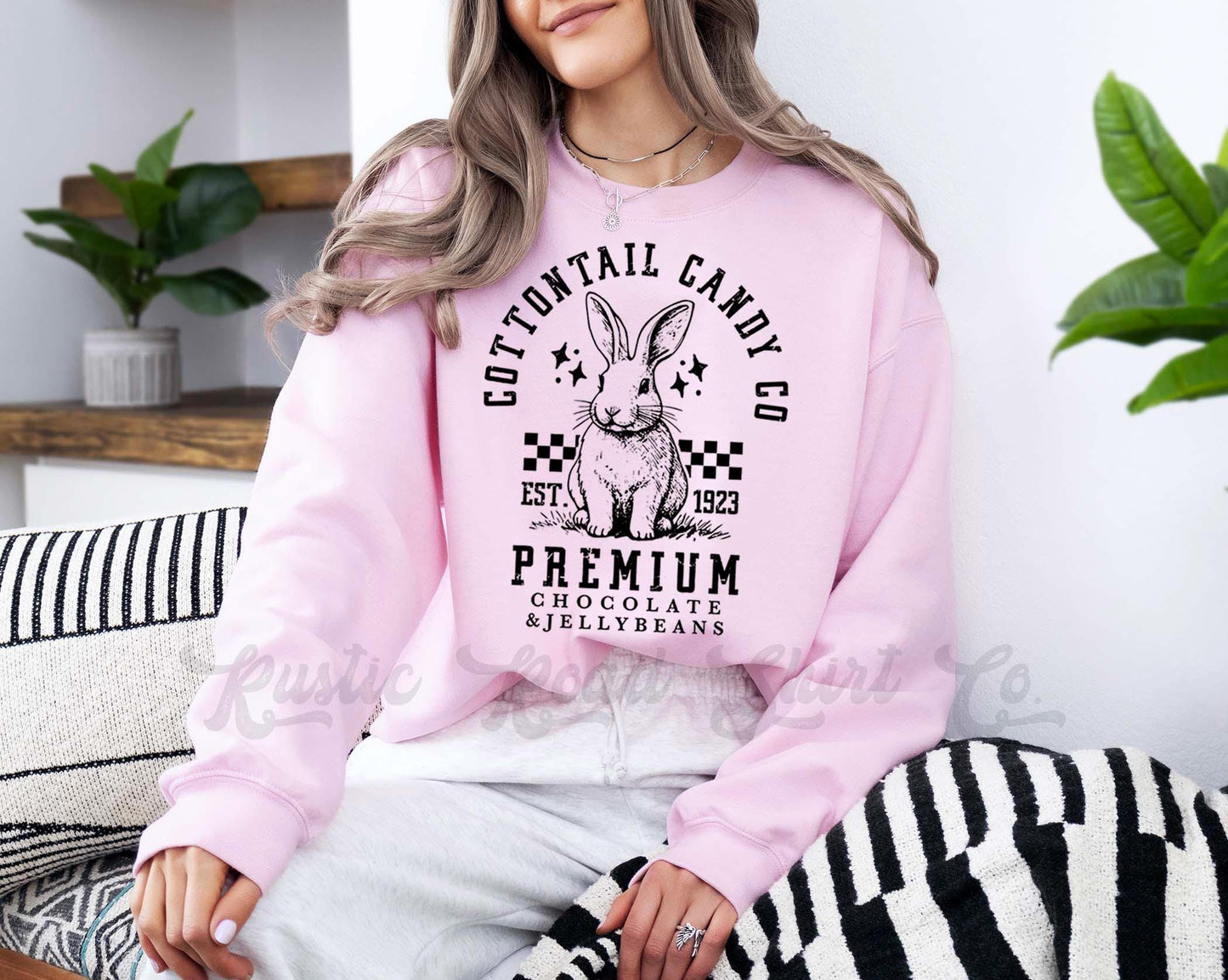 Easter Sweatshirt, Easter Bunny Sweatshirt, Women’s Easter Sweater, Easter Teacher Sweatshirt, 232