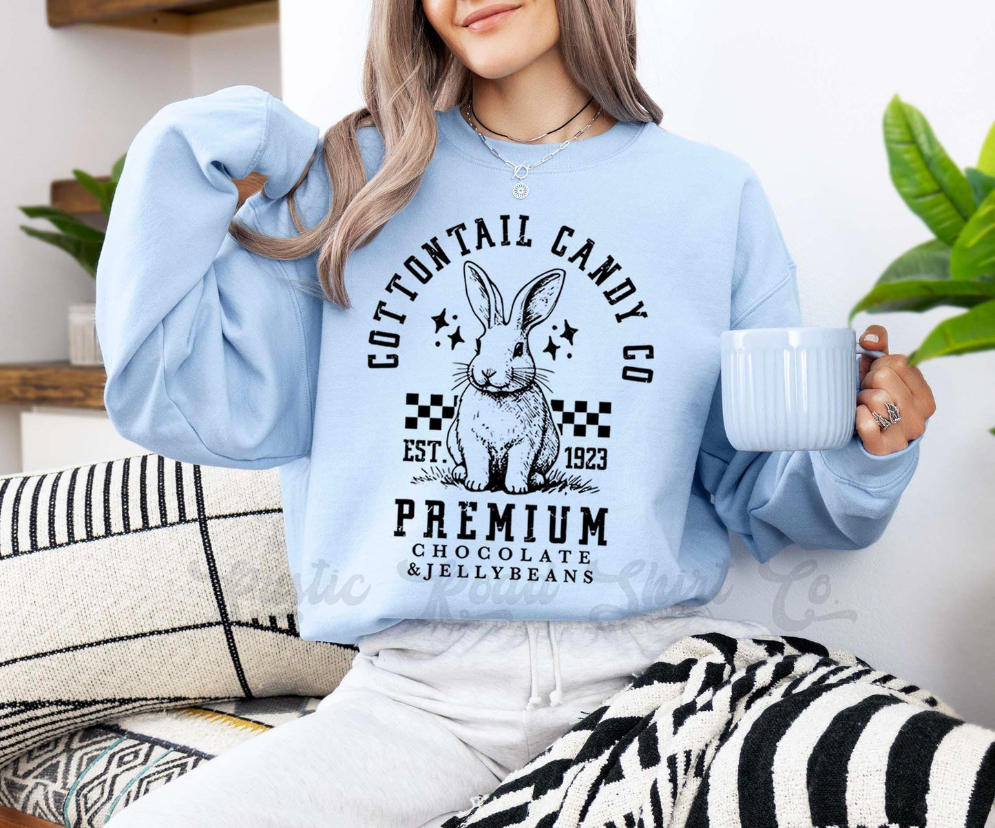 Easter Sweatshirt, Easter Bunny Sweatshirt, Women’s Easter Sweater, Easter Teacher Sweatshirt, 232