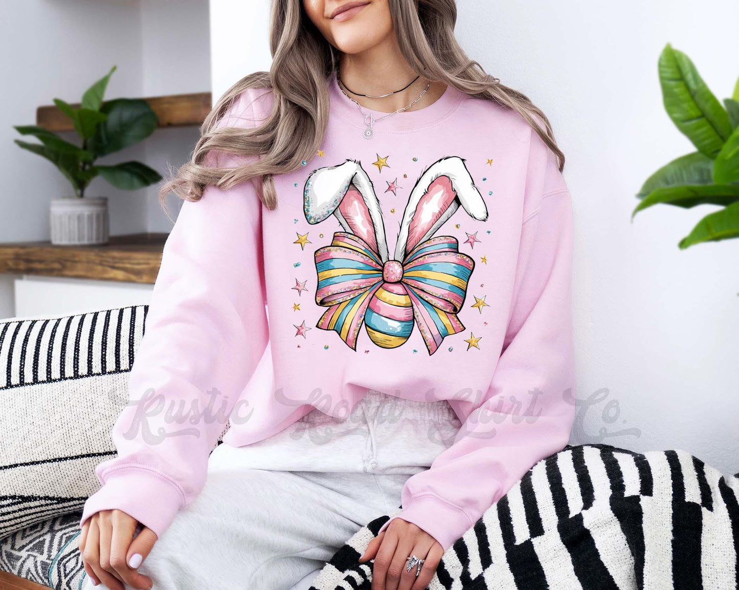 Easter Sweatshirt, Easter Bunny Sweatshirt, Women’s Easter Sweater, Easter Teacher Sweatshirt, 176