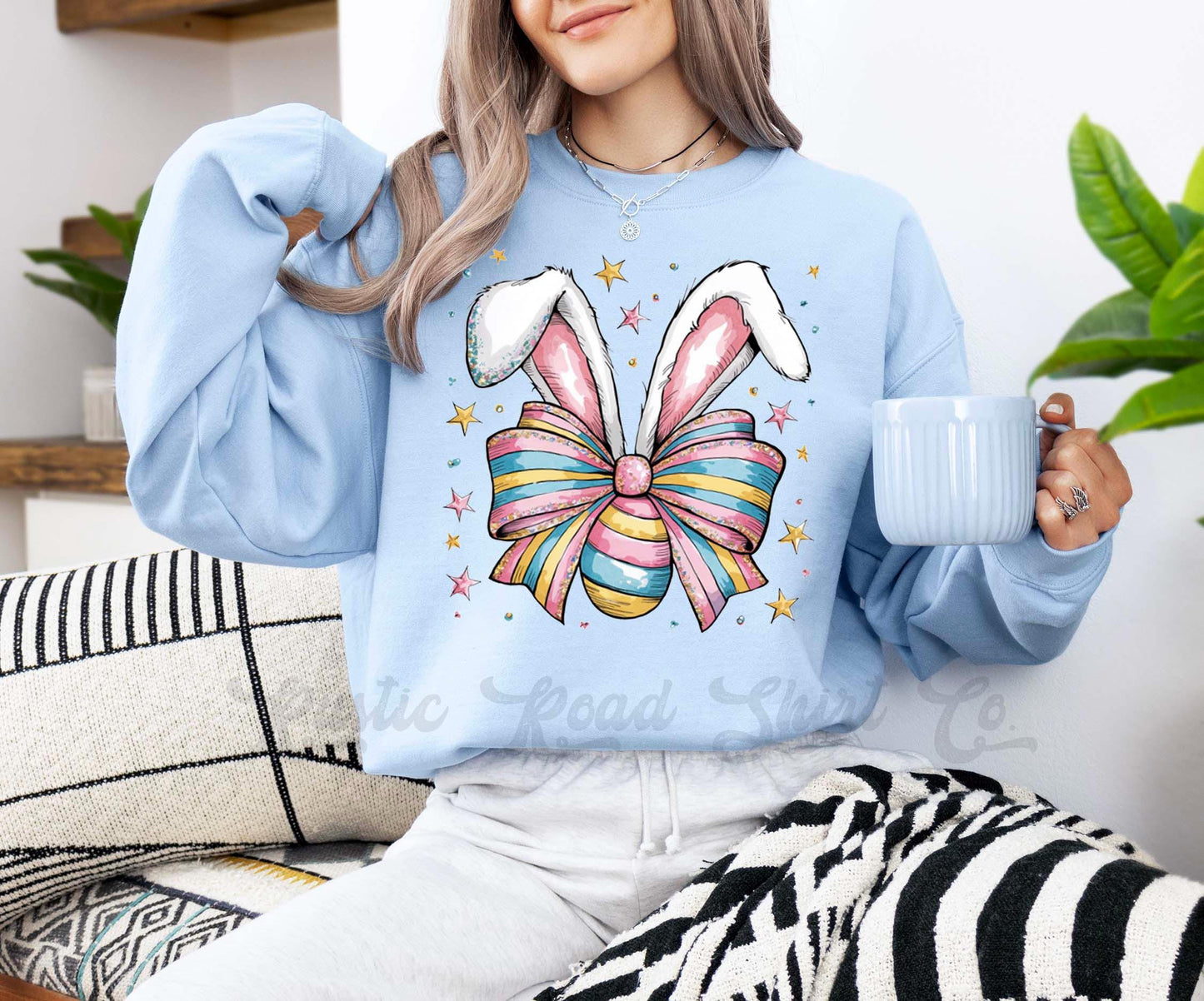 Easter Sweatshirt, Easter Bunny Sweatshirt, Women’s Easter Sweater, Easter Teacher Sweatshirt, 176