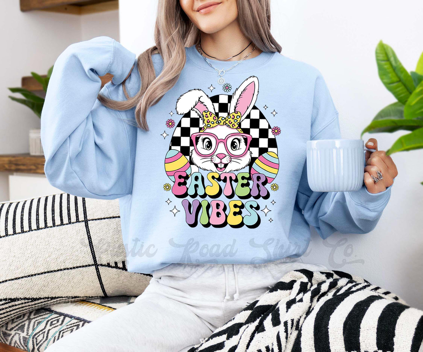 Easter Sweatshirt, Easter Bunny Sweatshirt, Women’s Easter Sweater, Easter Teacher Sweatshirt, 175
