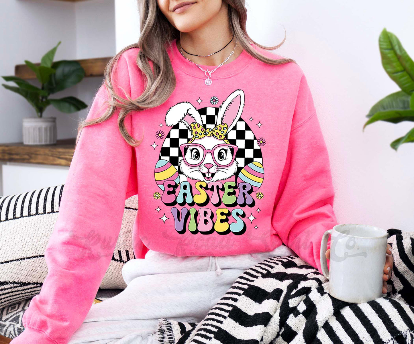 Easter Sweatshirt, Easter Bunny Sweatshirt, Women’s Easter Sweater, Easter Teacher Sweatshirt, 175