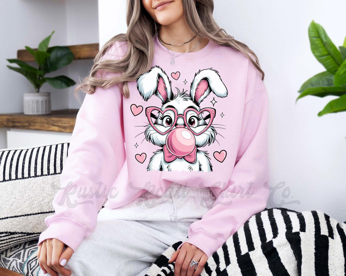 Easter Sweatshirt, Easter Bunny Sweatshirt, Women’s Easter Sweater, Easter Teacher Sweatshirt, 173