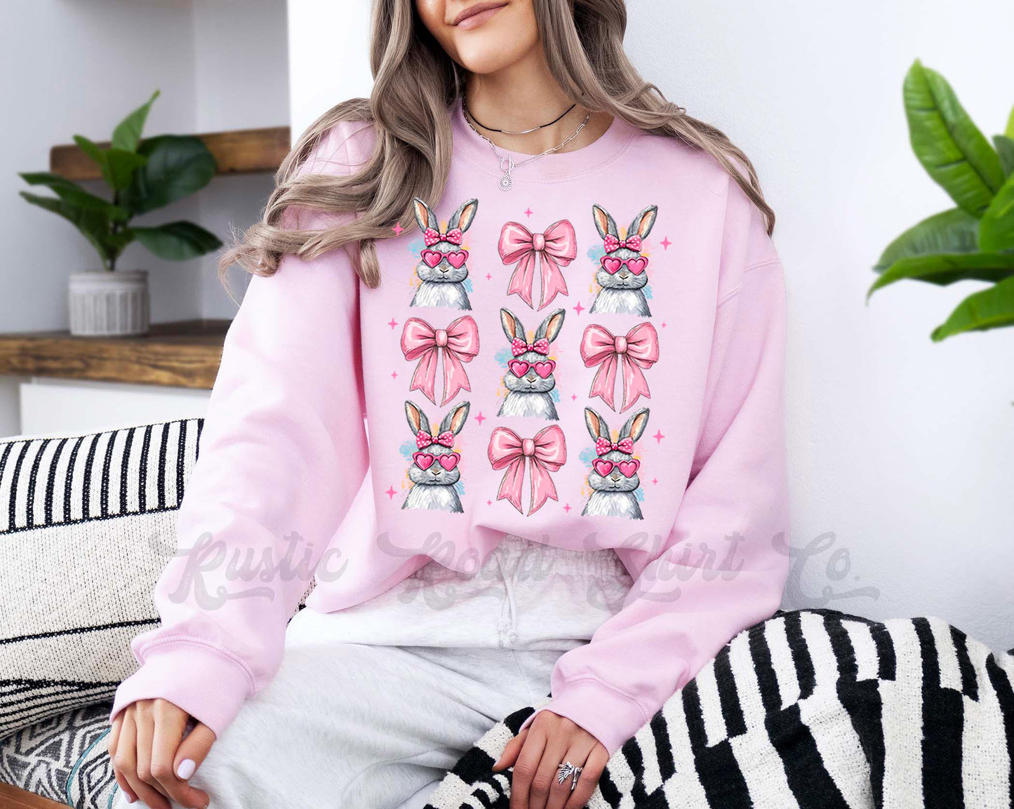 Easter Sweatshirt, Easter Bunny Sweatshirt, Women’s Easter Sweater, Easter Teacher Sweatshirt, 172