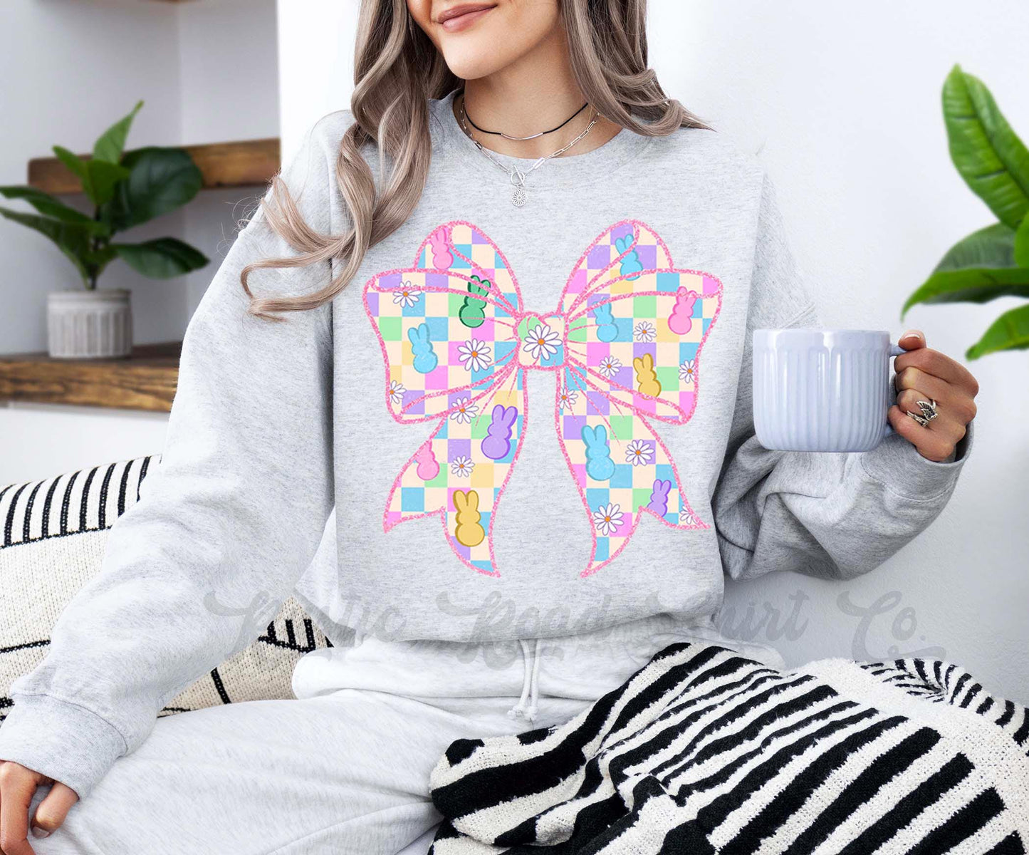 Easter Sweatshirt, Easter Bunny Sweatshirt, Women’s Easter Sweater, Easter Teacher Sweatshirt, 235