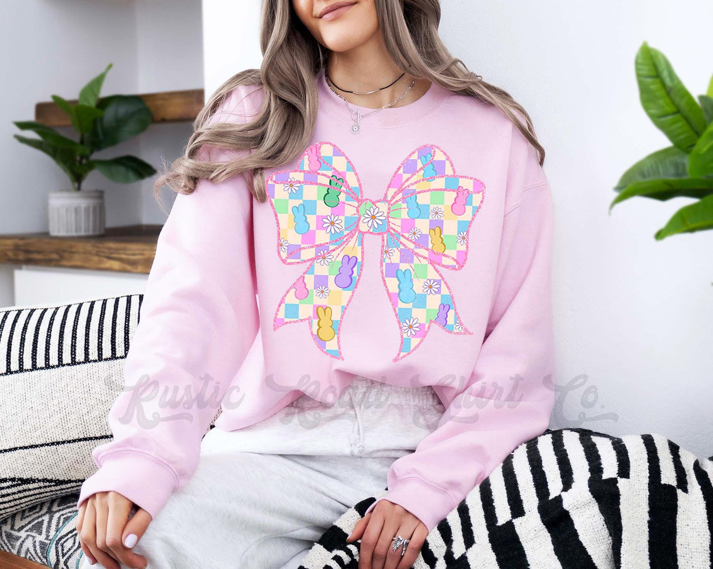 Easter Sweatshirt, Easter Bunny Sweatshirt, Women’s Easter Sweater, Easter Teacher Sweatshirt, 235