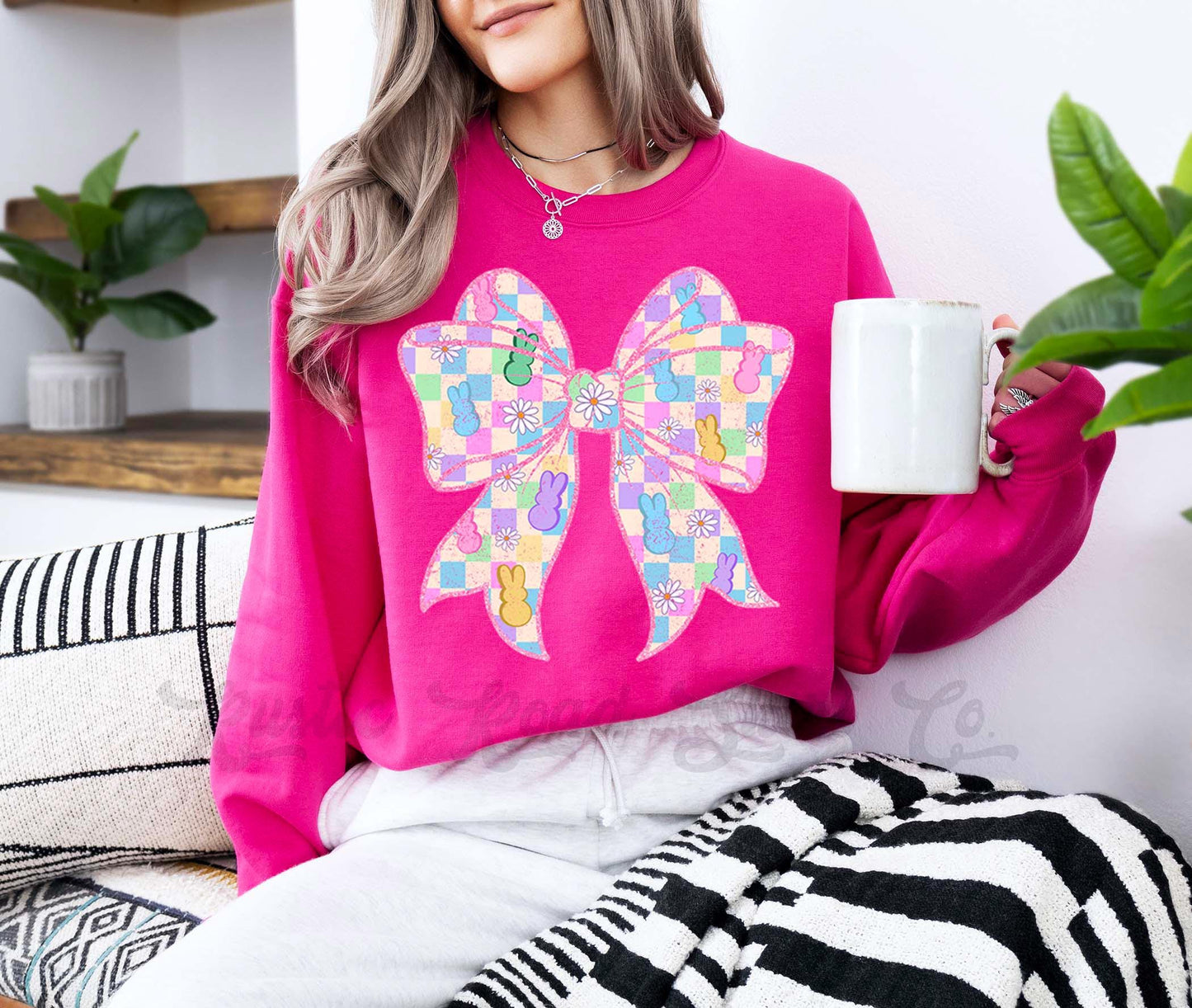 Easter Sweatshirt, Easter Bunny Sweatshirt, Women’s Easter Sweater, Easter Teacher Sweatshirt, 235