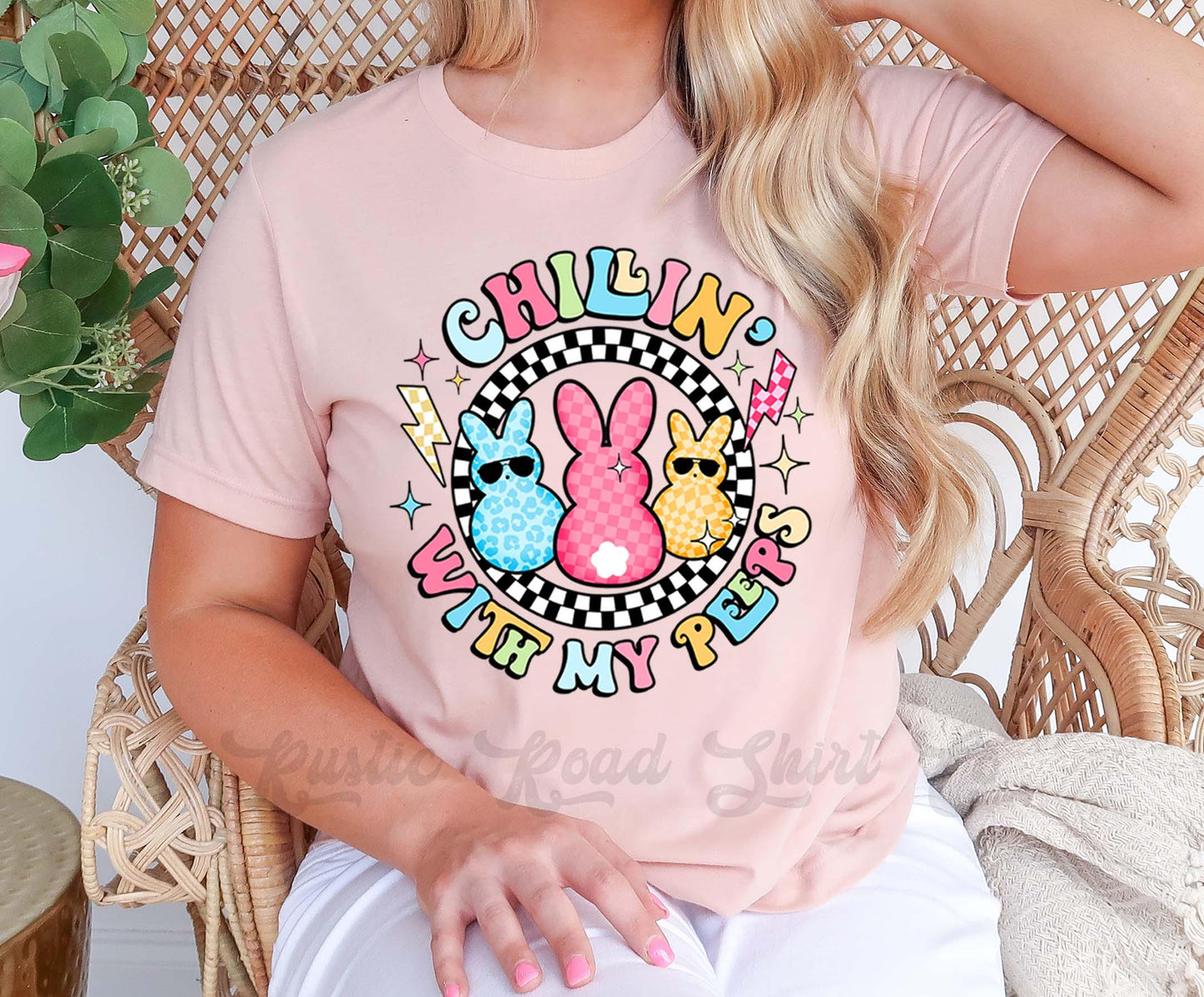 Easter Shirt, Easter Chillin With My Peeps T-Shirt, Women’s Easter Shirt, Easter Teacher Shirt, Family Easter Shirt 38