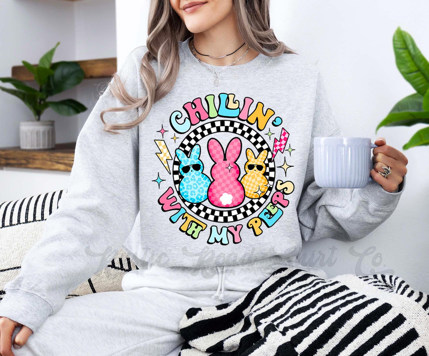 Easter Sweatshirt, Easter Bunny Sweatshirt, Women’s Easter Sweater, Easter Teacher Sweatshirt, 171