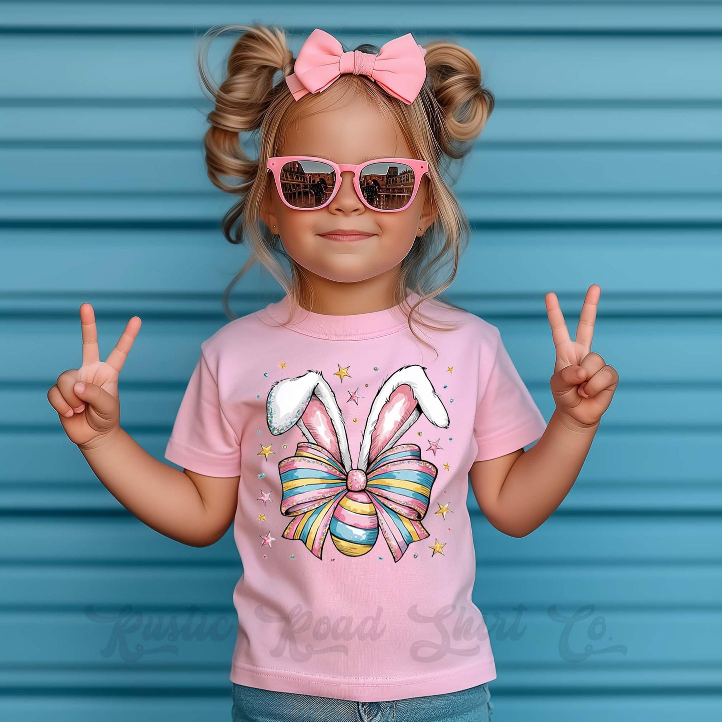 Girls Easter Shirt, Easter Bunny Shirt, Toddler Easter Outfit, Easter Basket Gift 198
