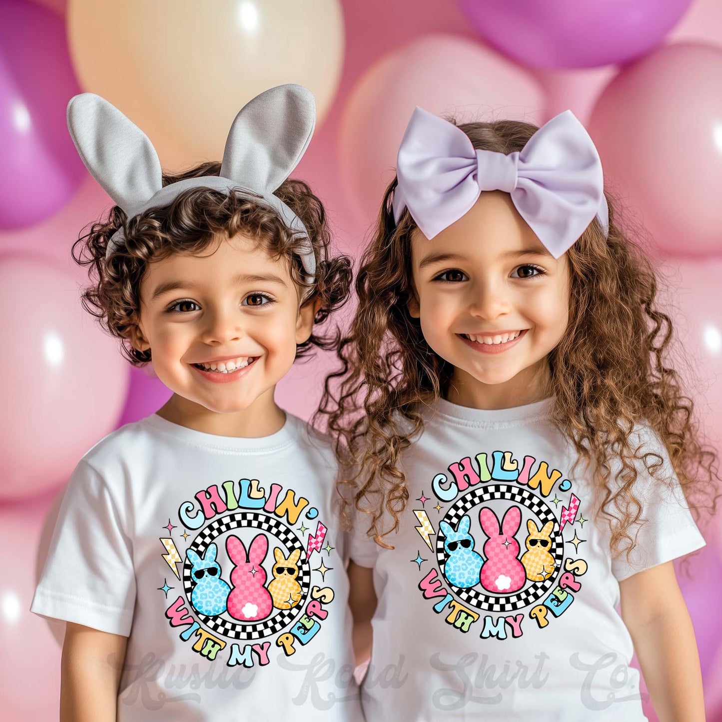 Girls Easter Shirt, Chillin with My Peeps Shirt, Boys Easter Shirt, Toddler Easter Outfit, Easter Basket Gift 230
