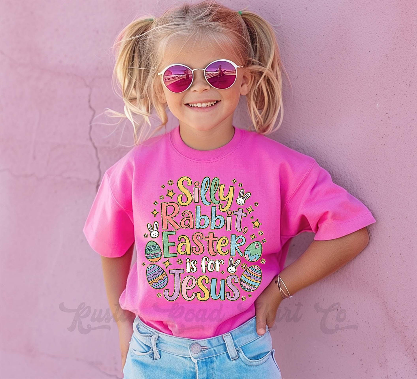 Girls Easter Shirt, Easter is for Jesus Shirt, Toddler Easter Outfit, Easter Basket Gift 201