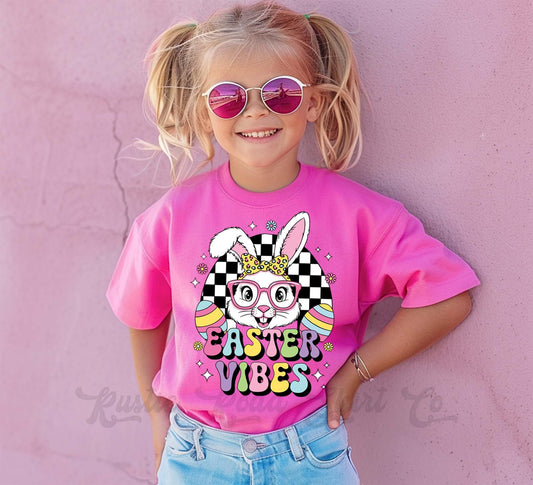Girls Easter Shirt, Easter Vibes Shirt, Toddler Easter Outfit, Easter Basket Gift