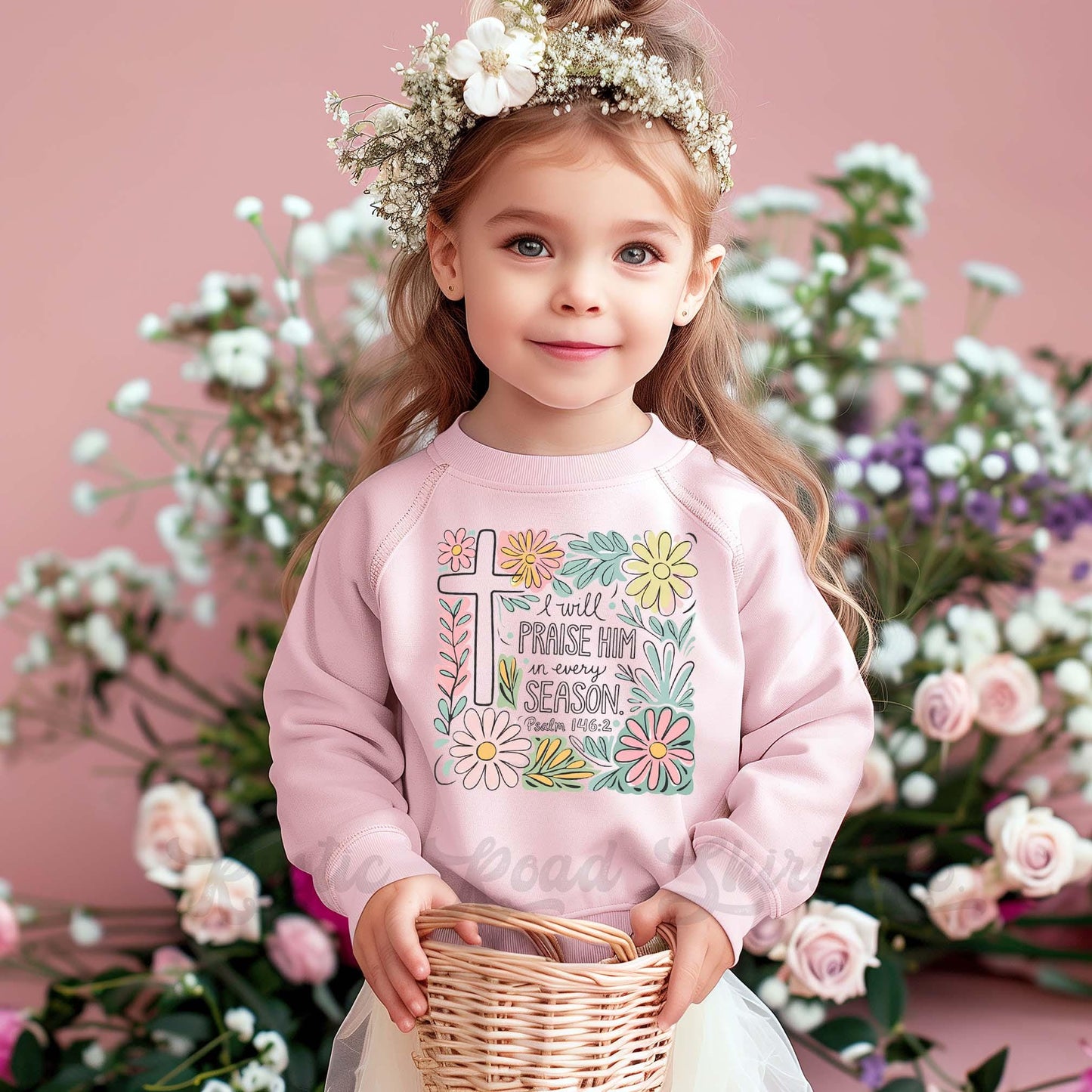 Easter Sweatshirt, I Will Praise Him Sweatshirt, Christian Sweatshirt, Toddler Easter Outfit, Easter Basket Gift 72