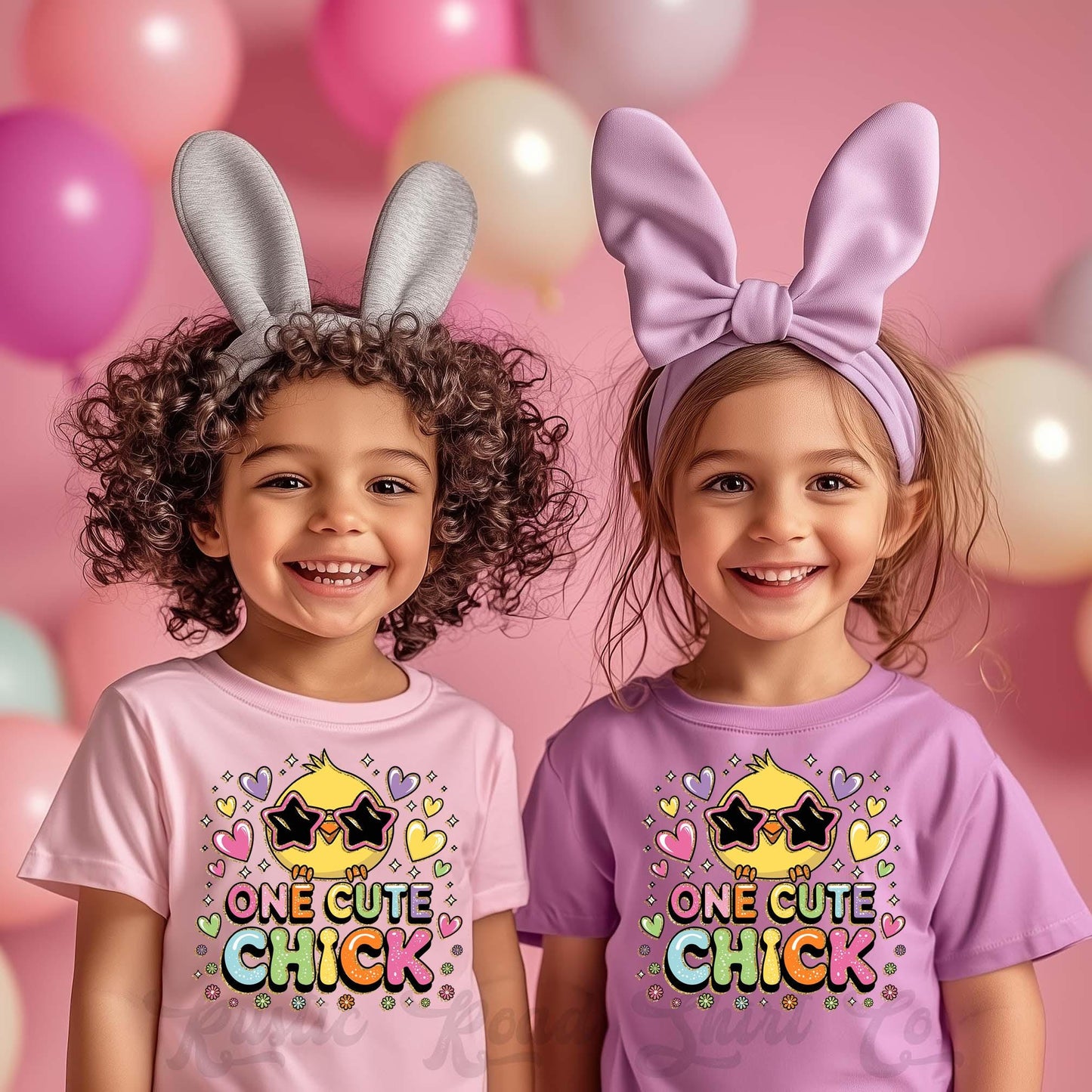 Girls Easter Shirt, One Cute Chick Shirt, Toddler Easter Outfit, Easter Basket Gift 229