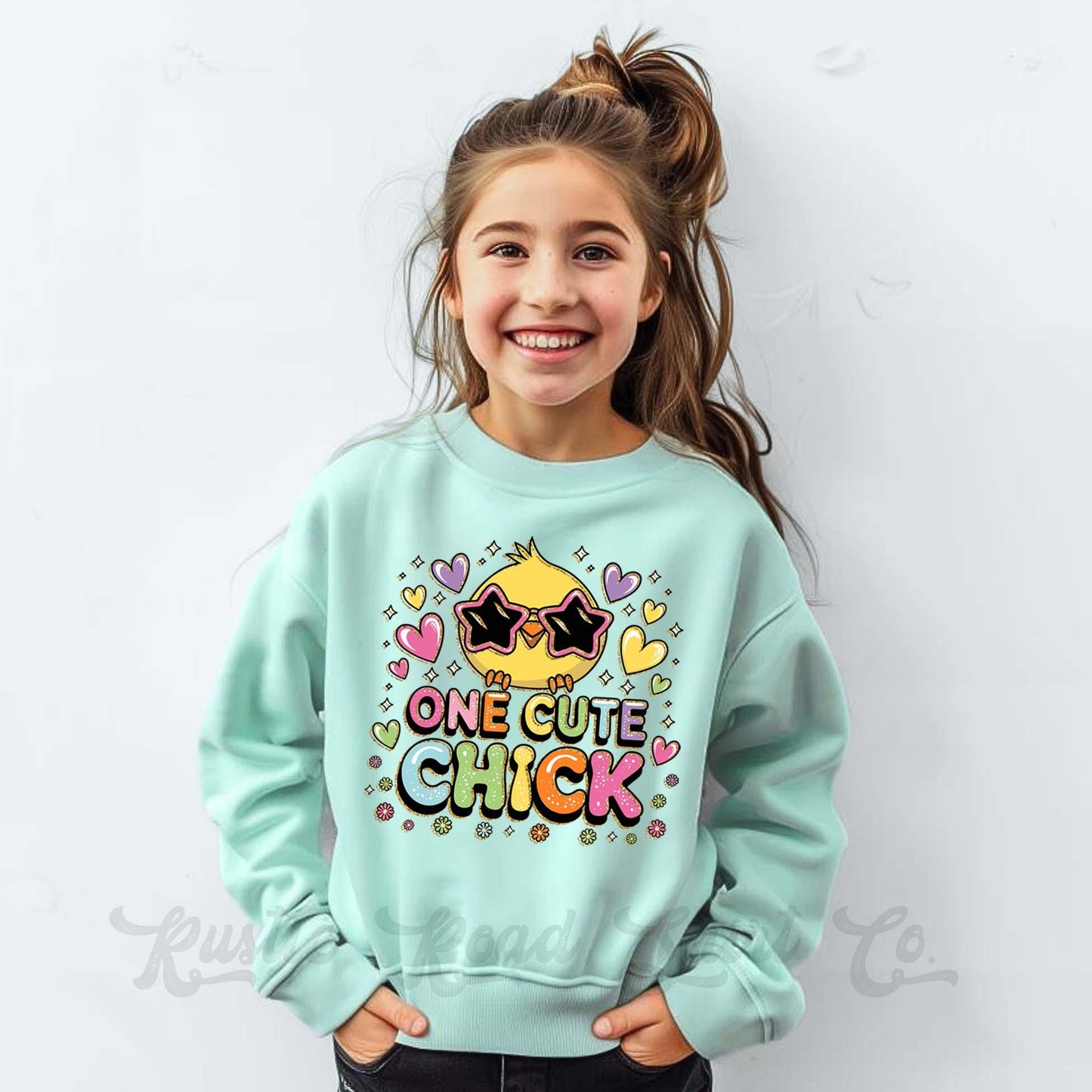 Easter Sweatshirt, One Cute Chick Sweatshirt, Toddler Easter Outfit, Easter Basket Gift 74