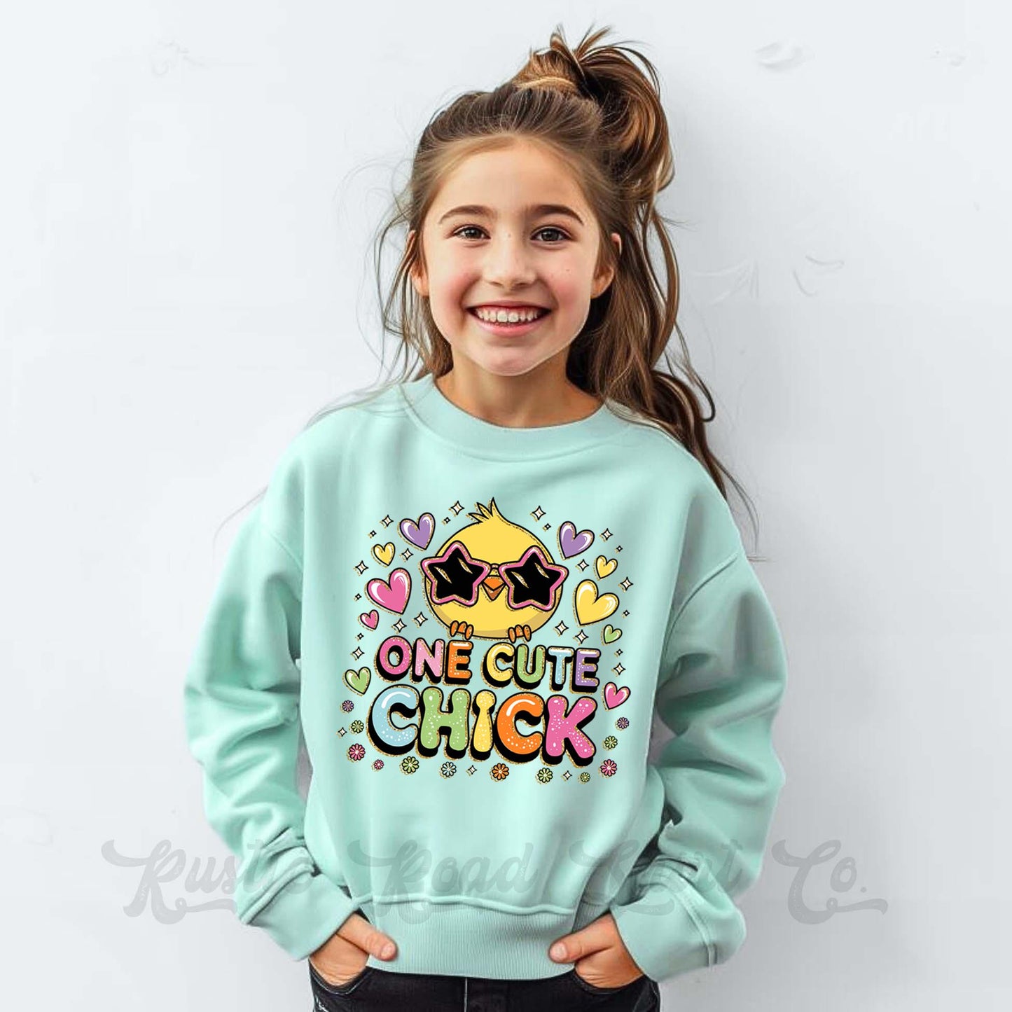 Easter Sweatshirt, One Cute Chick Sweatshirt, Toddler Easter Outfit, Easter Basket Gift