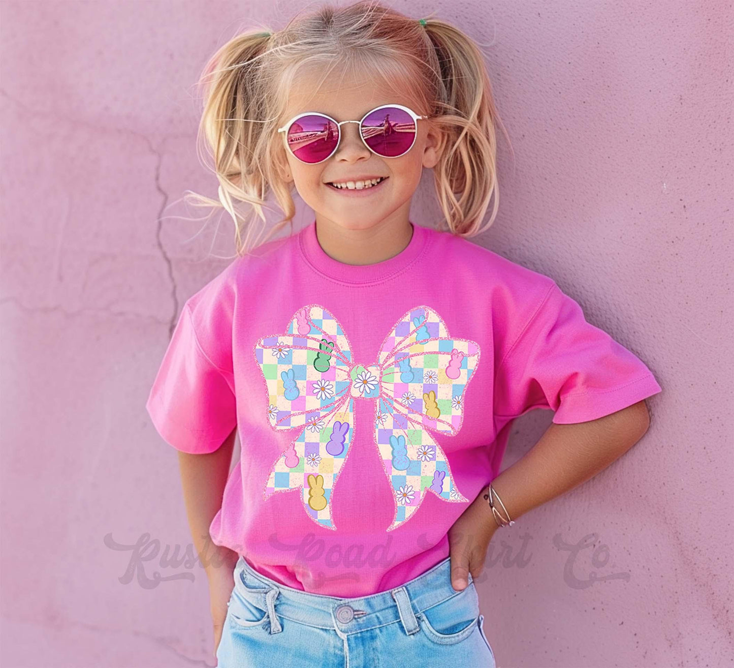 Girls Easter Shirt, Peep Easter Shirt, Coquette Easter Shirt, Toddler Easter Outfit, Easter Basket Gift 225
