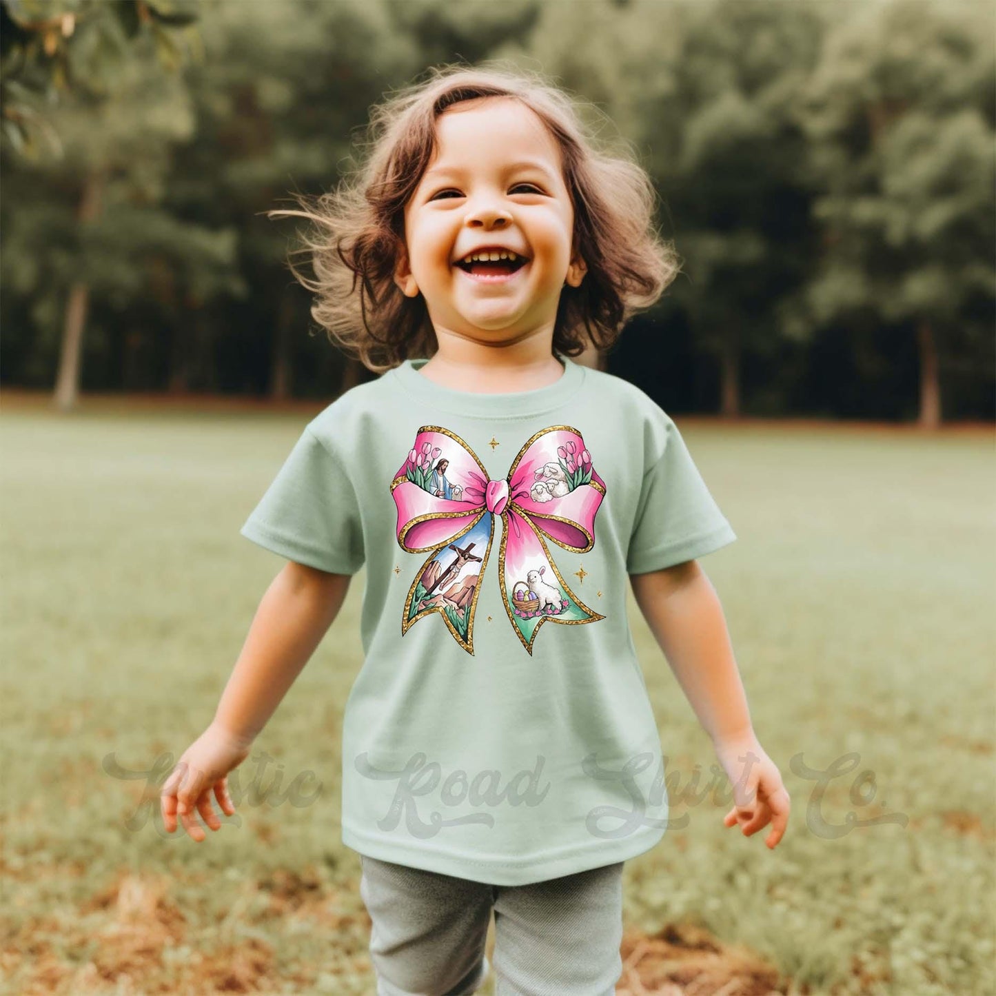 Girls Easter Shirt, Christian Easter Shirt, Coquette Easter Shirt, Toddler Easter Outfit, Easter Basket Gift 244