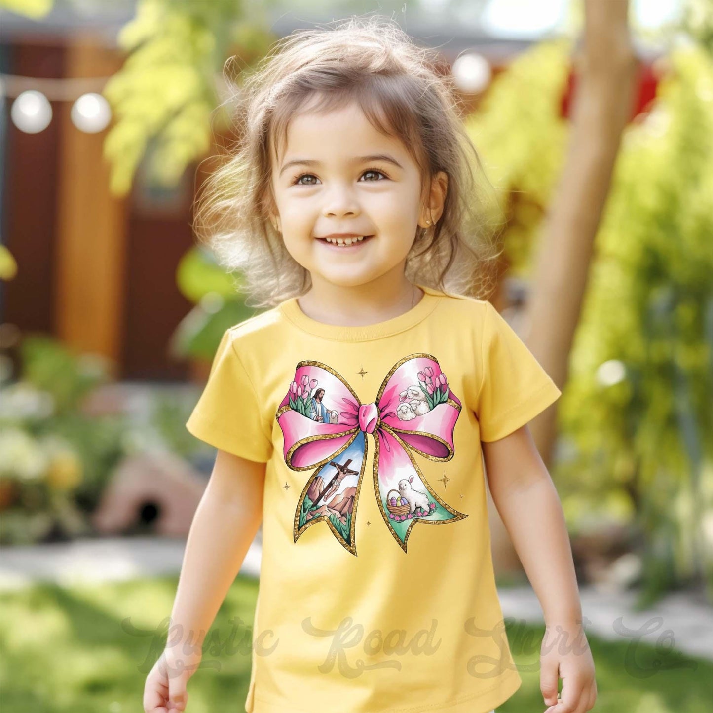 Girls Easter Shirt, Christian Easter Shirt, Coquette Easter Shirt, Toddler Easter Outfit, Easter Basket Gift 244