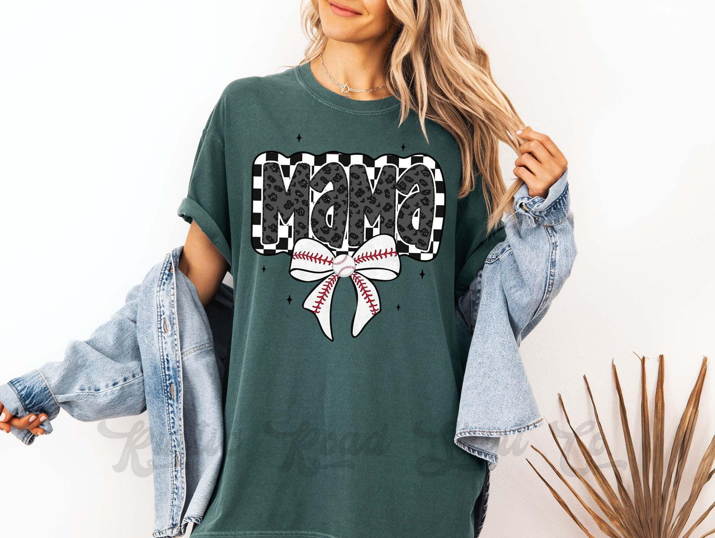 Baseball Mama Shirt, Comfort Colors™ Shirt, Baseball Mom Shirt, Baseball Sister Shirt, Coquette Baseball Tshirt