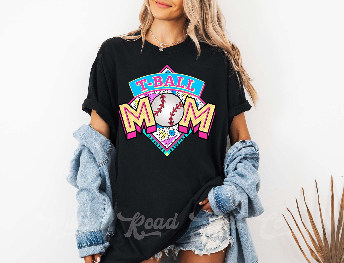 Tball Mom Shirt, Comfort Colors™ Shirt, Retro 90's Shirt, Tball Mama Shirt, Coquette Baseball Tshirt