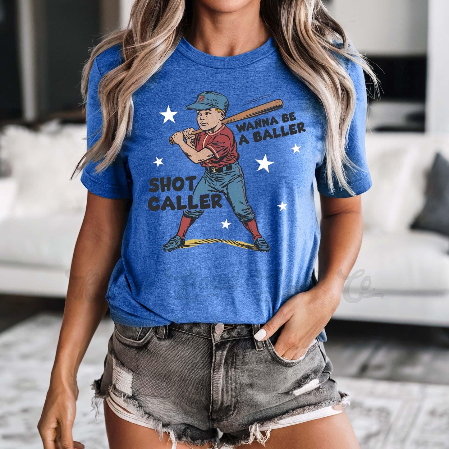 Baseball Mom Shirt, Baller Shot Caller Shirt, Baseball Retro Shirt, Bella Canvas Shirt, Baseball Sister Shirt