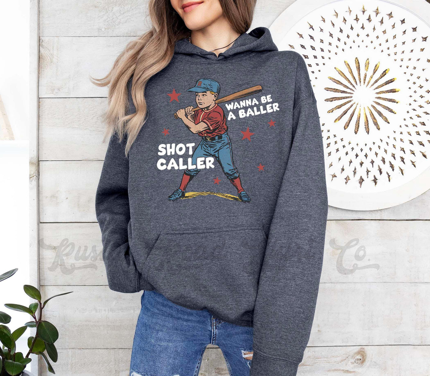 Baseball Mom Sweatshirt, Baller Shot Caller Sweatshirt, Baseball Mama Hoodie, Baseball Sister Sweatshirt