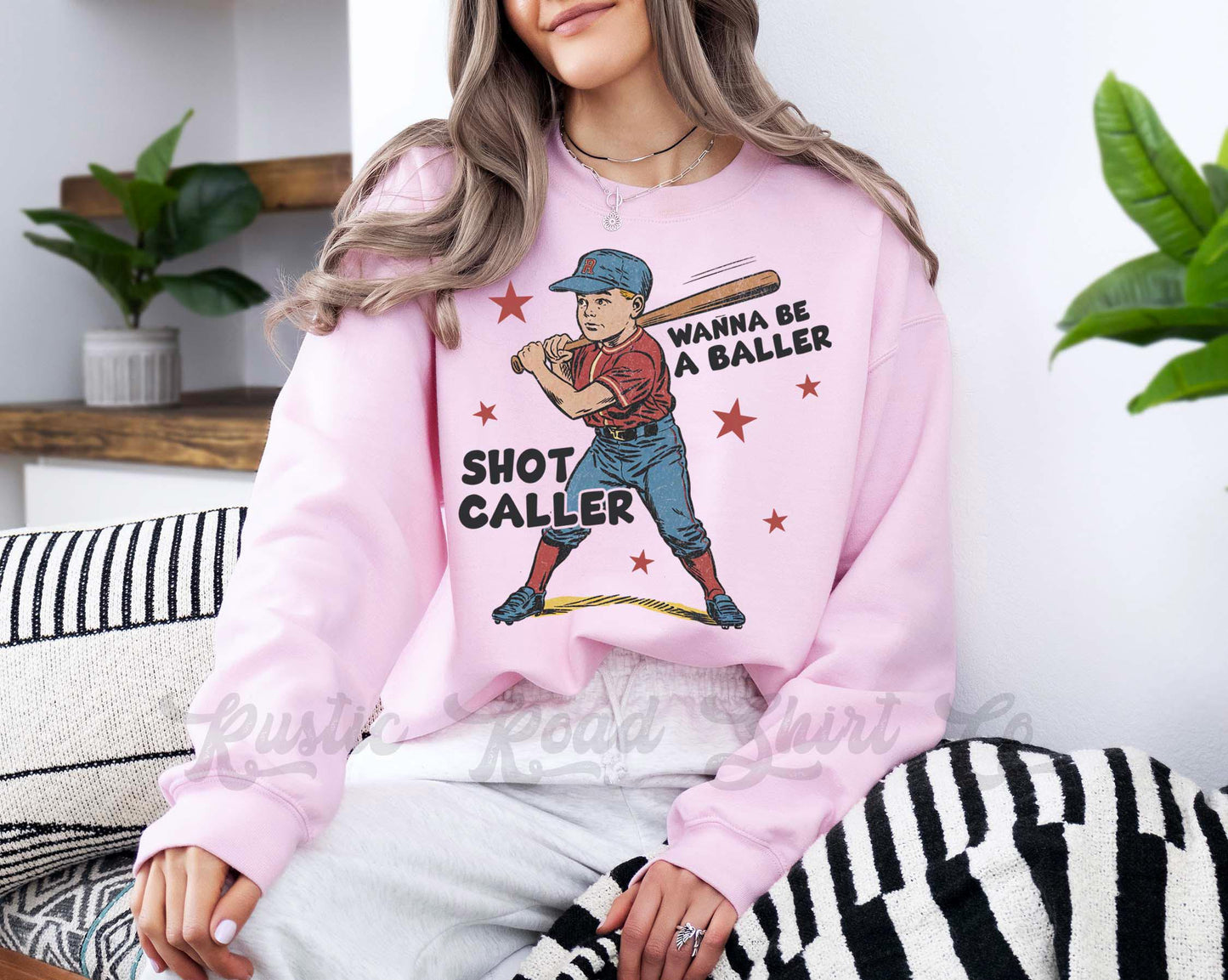 Baller Shot Caller Sweatshirt, Baseball Mom Sweatshirt, Baseball Mama Hoodie, Baseball Sister Sweatshirt