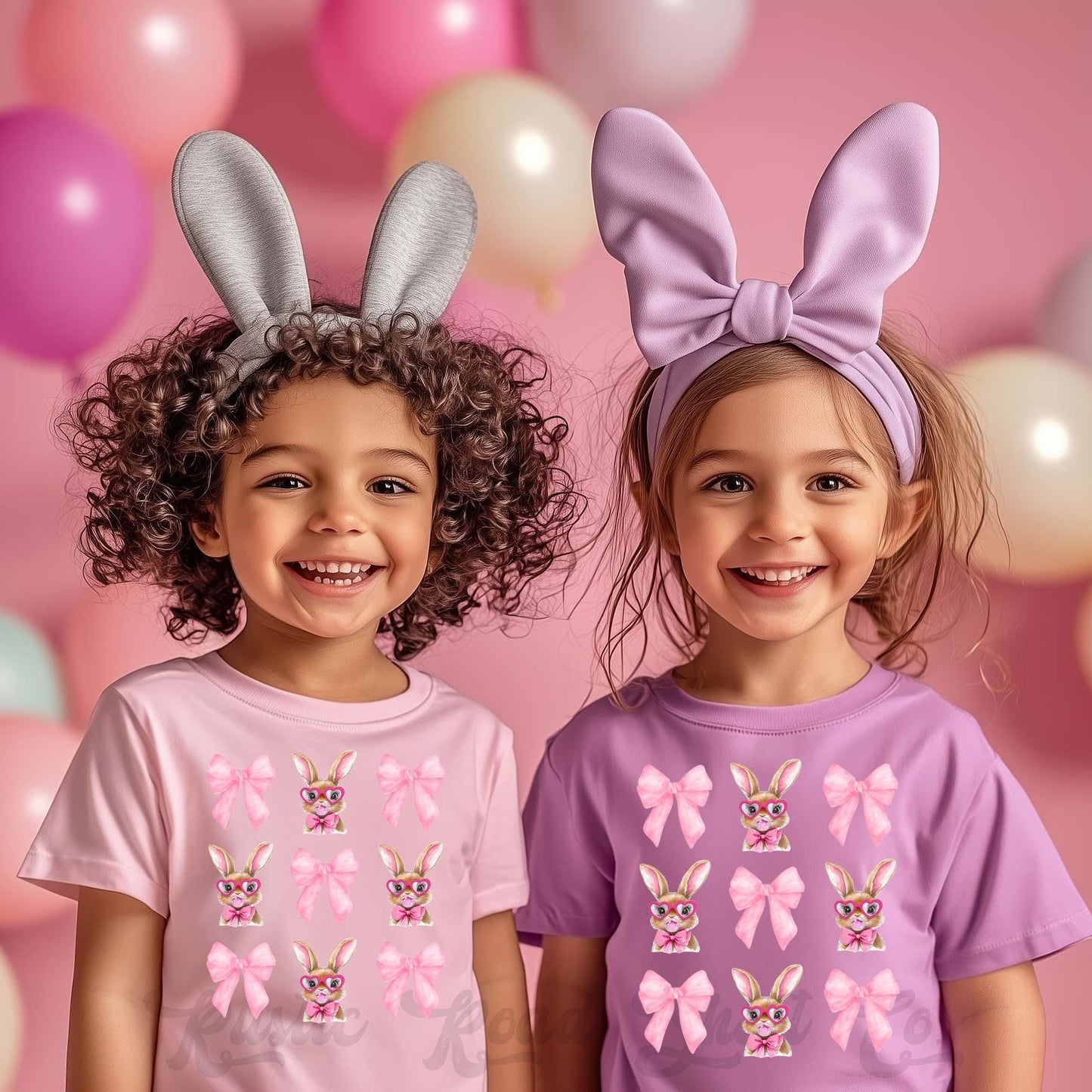 Girls Easter Shirt, Bubblegum Bunny Shirt, Coquette Easter Shirt, Toddler Easter Outfit, Easter Basket Gift 249
