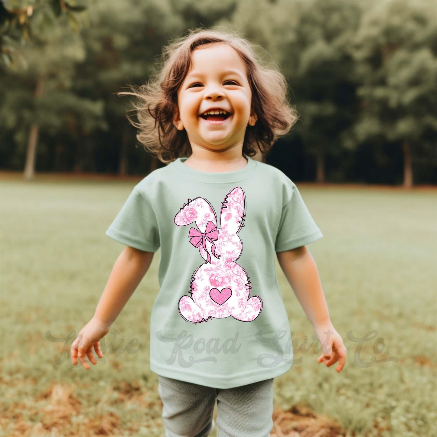 Girls Easter Shirt, Bubblegum Bunny Shirt, Coquette Easter Shirt, Toddler Easter Outfit, Easter Basket Gift 193