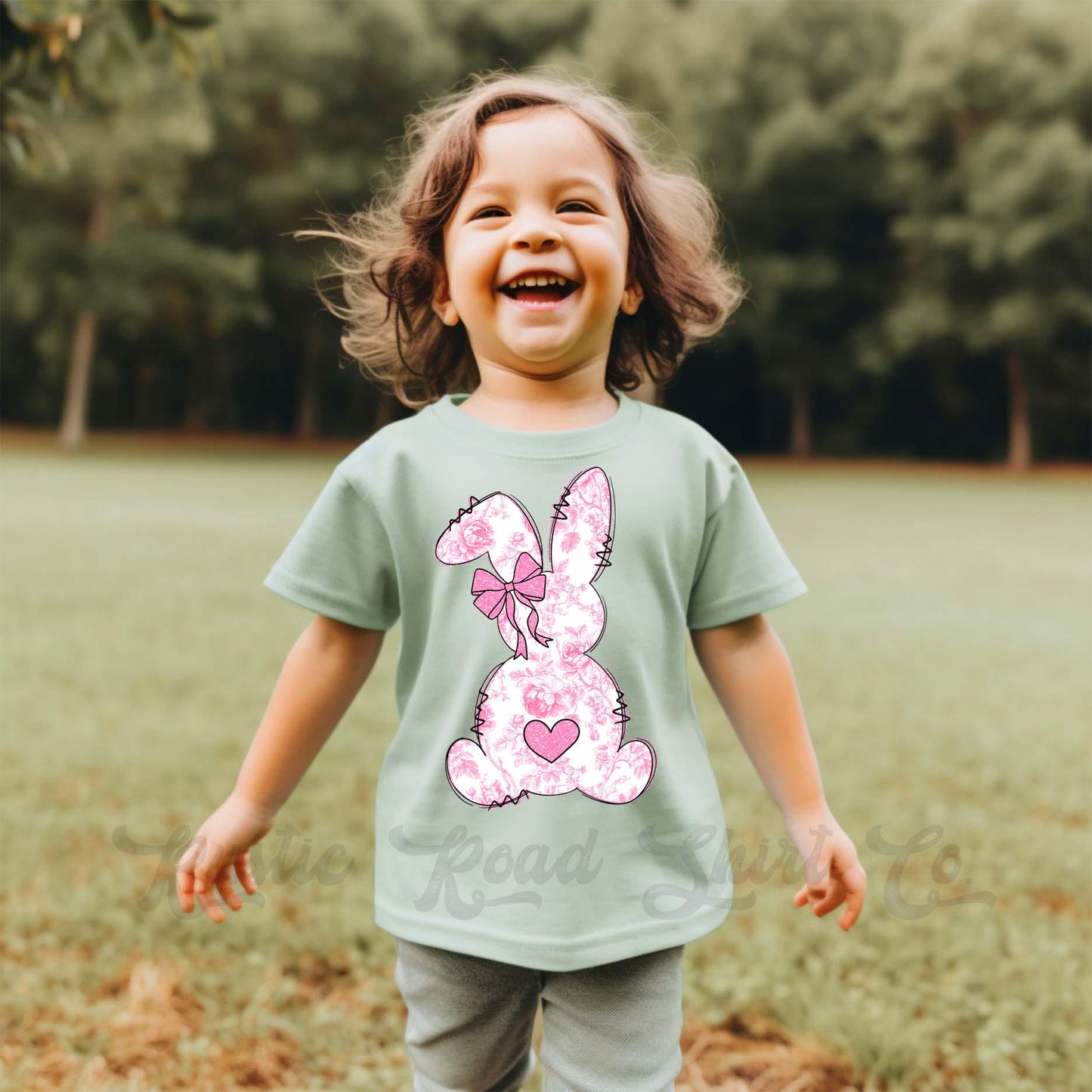 Girls Easter Shirt, Bubblegum Bunny Shirt, Coquette Easter Shirt, Toddler Easter Outfit, Easter Basket Gift