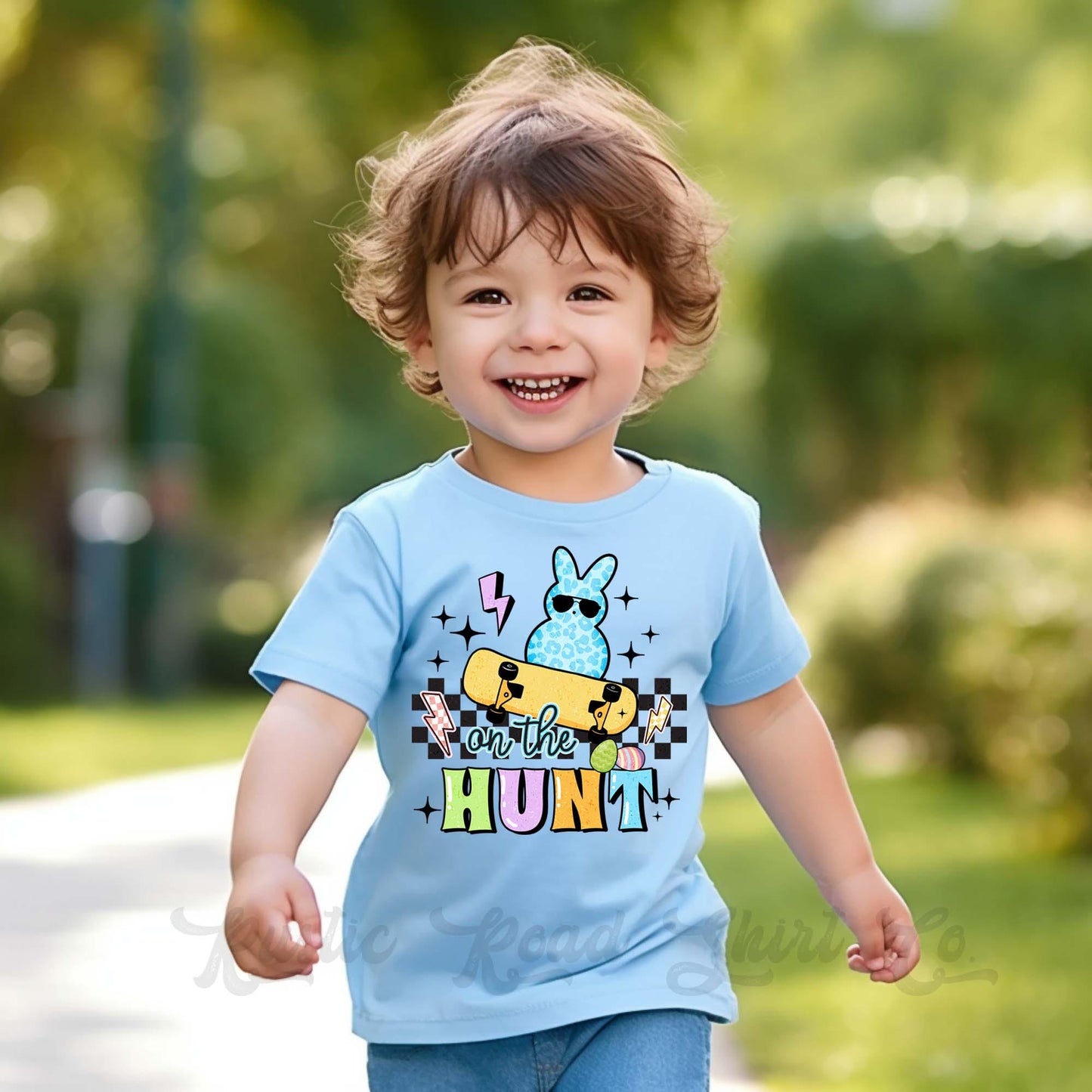 Boys Easter Shirt, On the Hunt Shirt, Toddler Easter Outfit, Easter Basket Gift 137