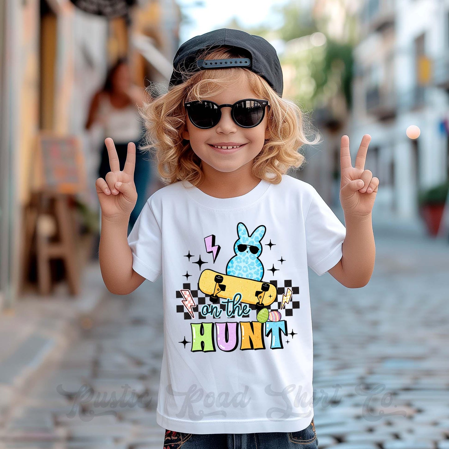 Boys Easter Shirt, On the Hunt Shirt, Toddler Easter Outfit, Easter Basket Gift 137