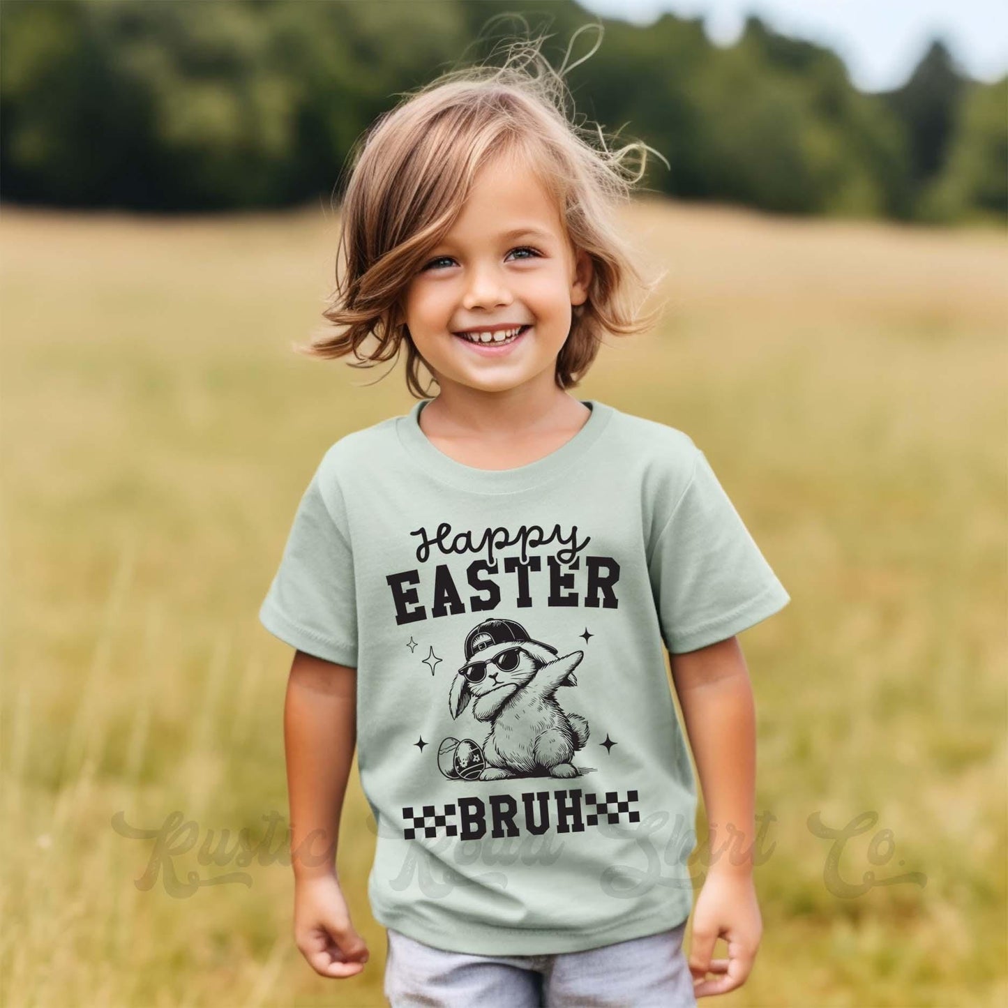 Boys Easter Shirt, Happy Easter Bruh Shirt, Toddler Easter Outfit, Easter Basket Gift 222