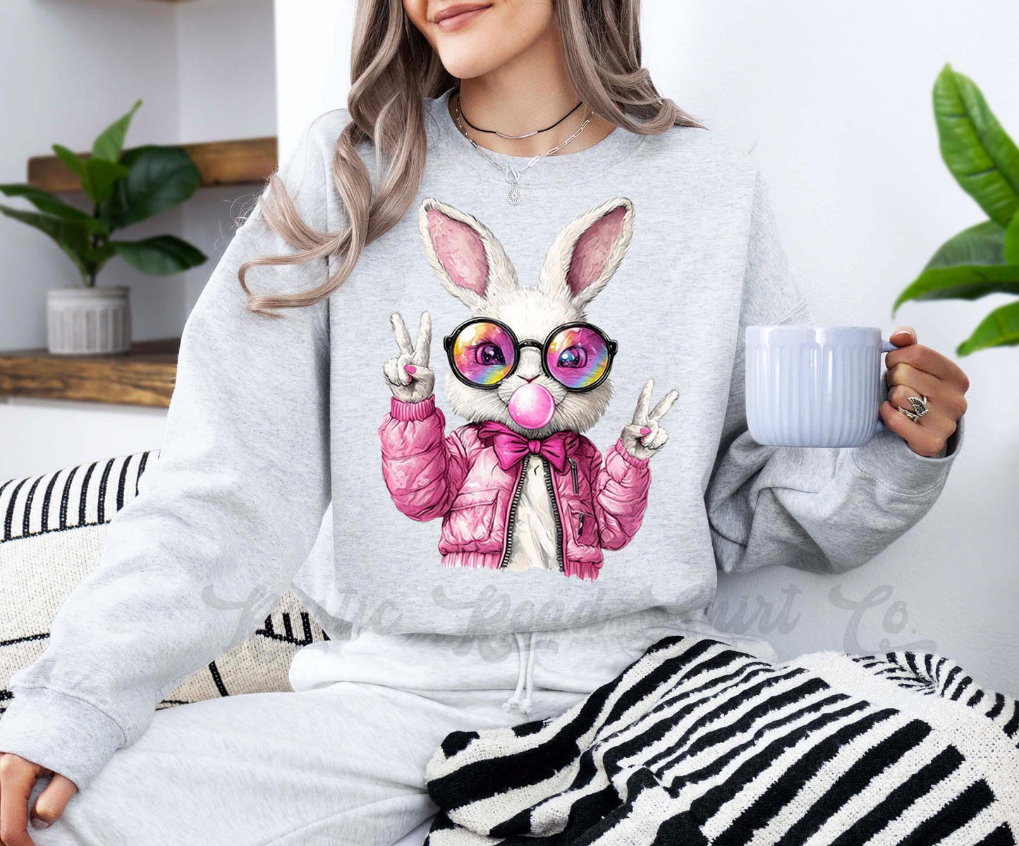 Easter Sweatshirt, Easter Bunny Sweatshirt, Women’s Easter Sweater, Easter Teacher Sweatshirt, 180