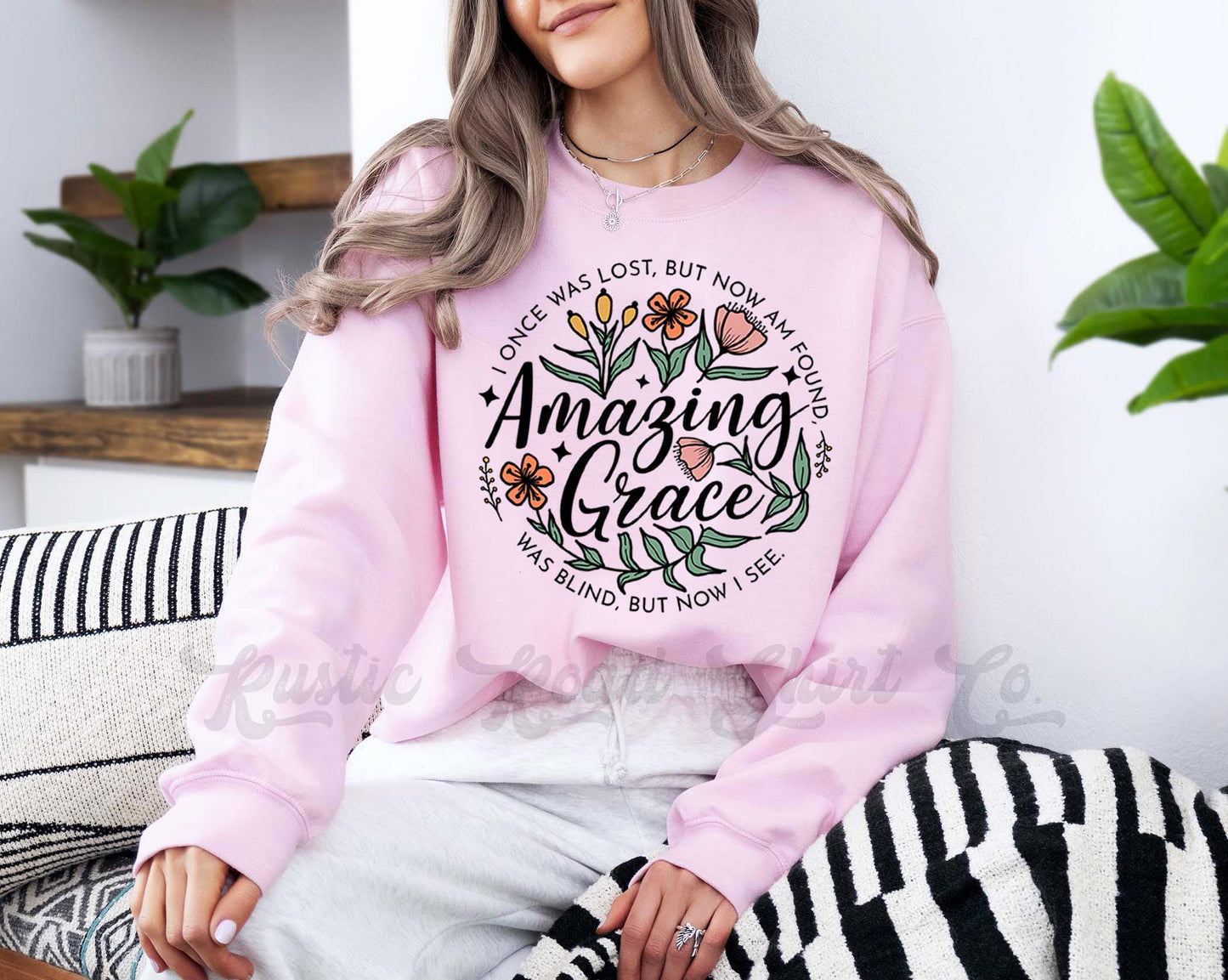 Easter Sweatshirt, Amazing Grace Sweatshirt, Women’s Easter Sweater, Easter Teacher Sweatshirt, 237